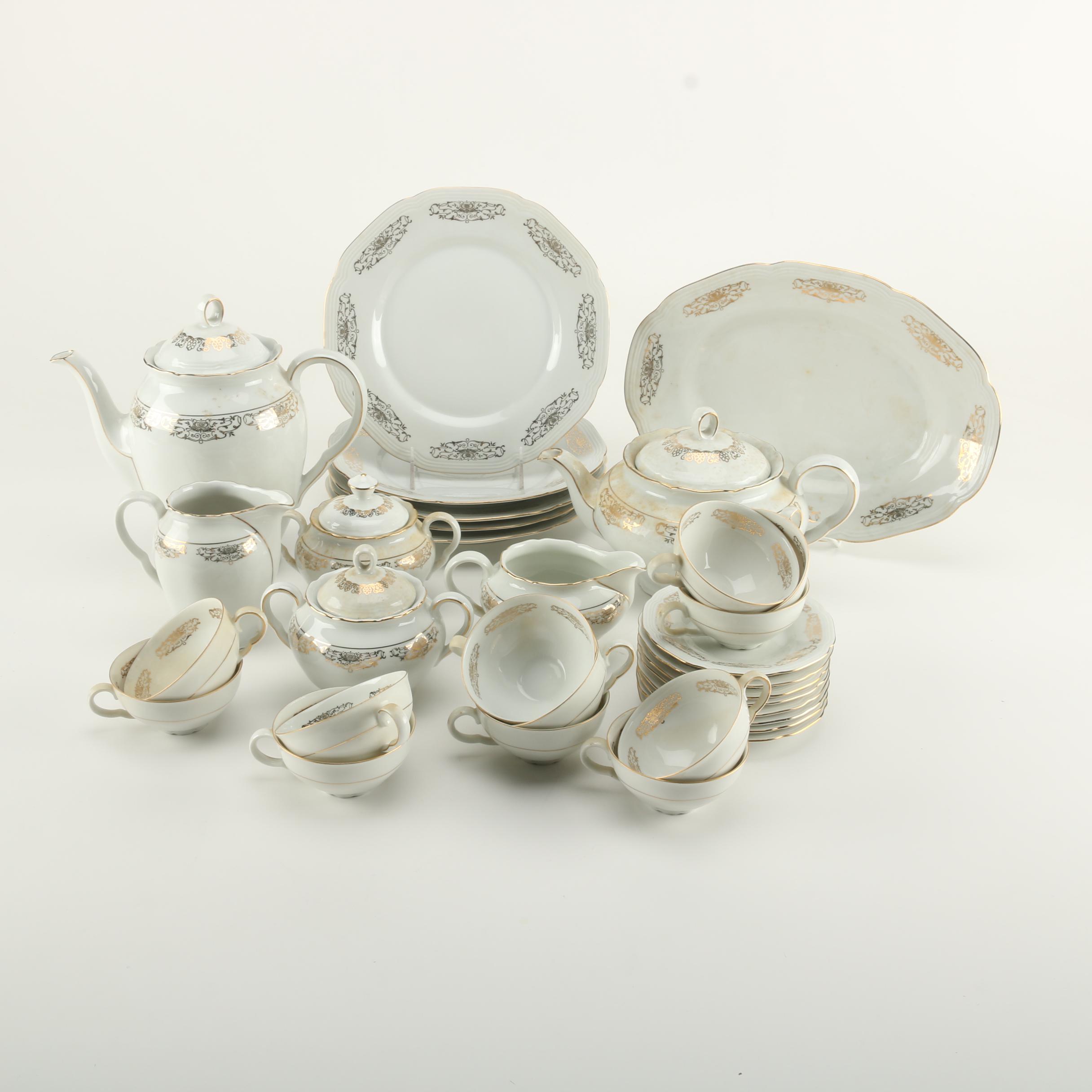 Porzellanfabrik Neuerer US Zone Porcelain Tea Set
