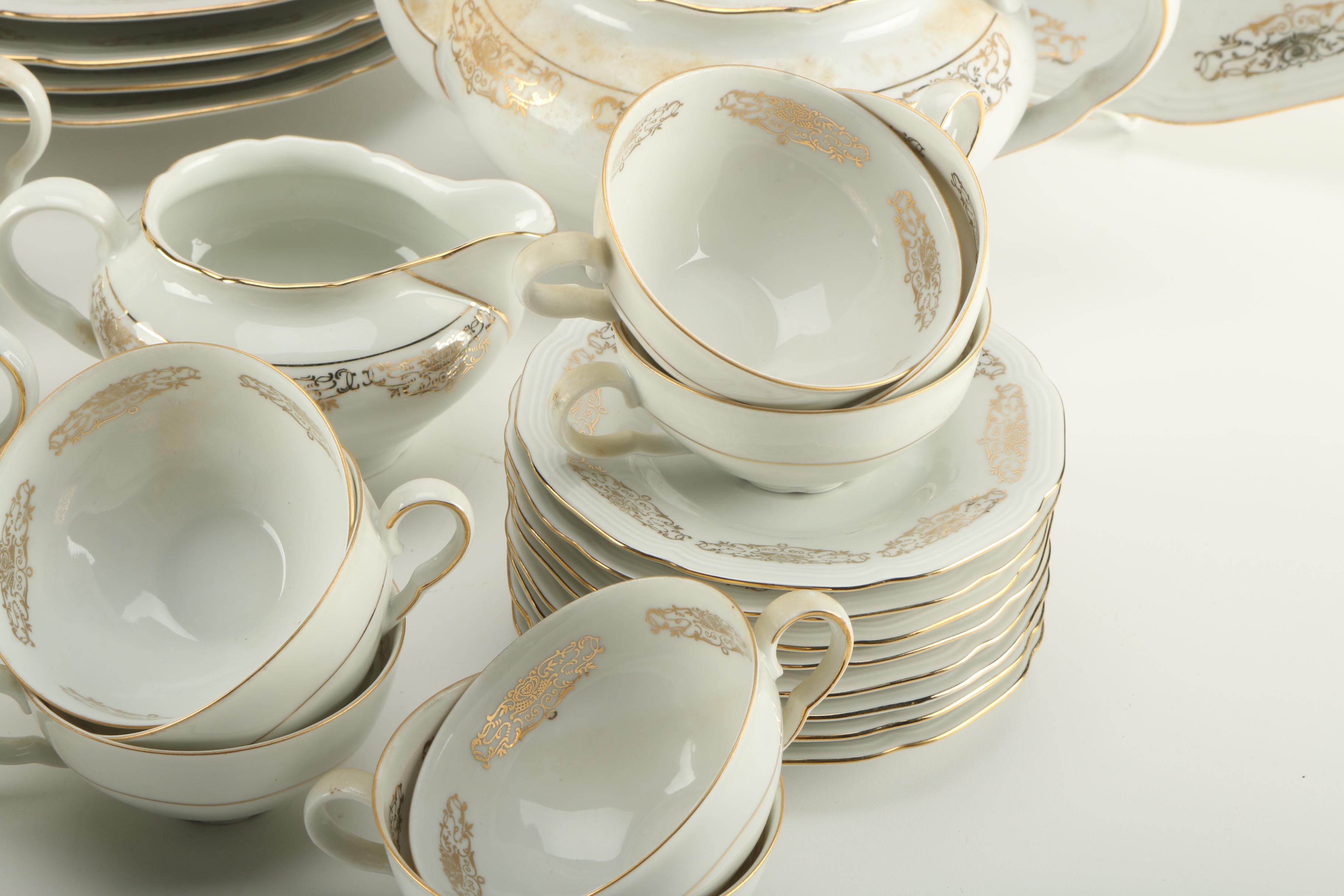 Porzellanfabrik Neuerer US Zone Porcelain Tea Set