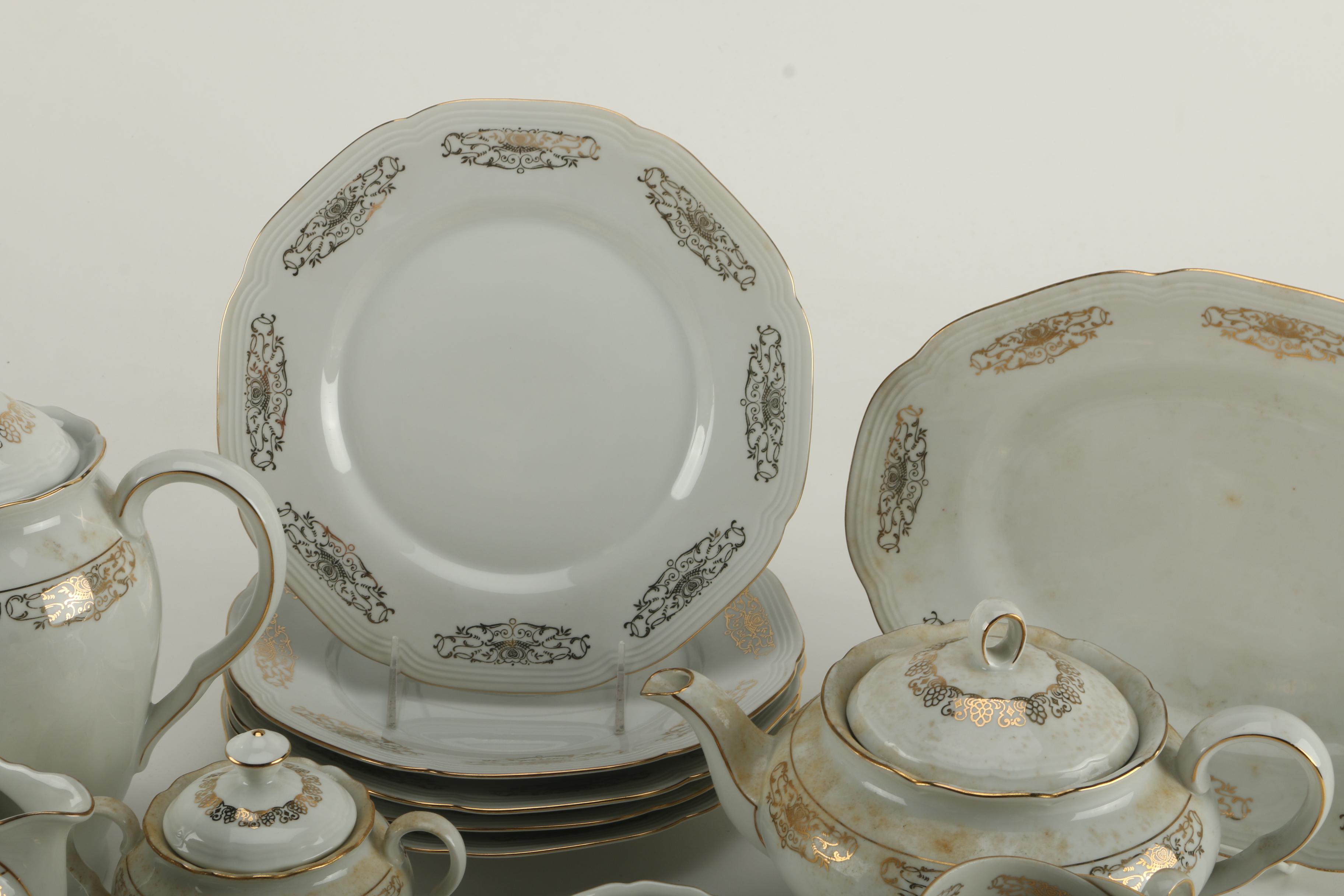 Porzellanfabrik Neuerer US Zone Porcelain Tea Set