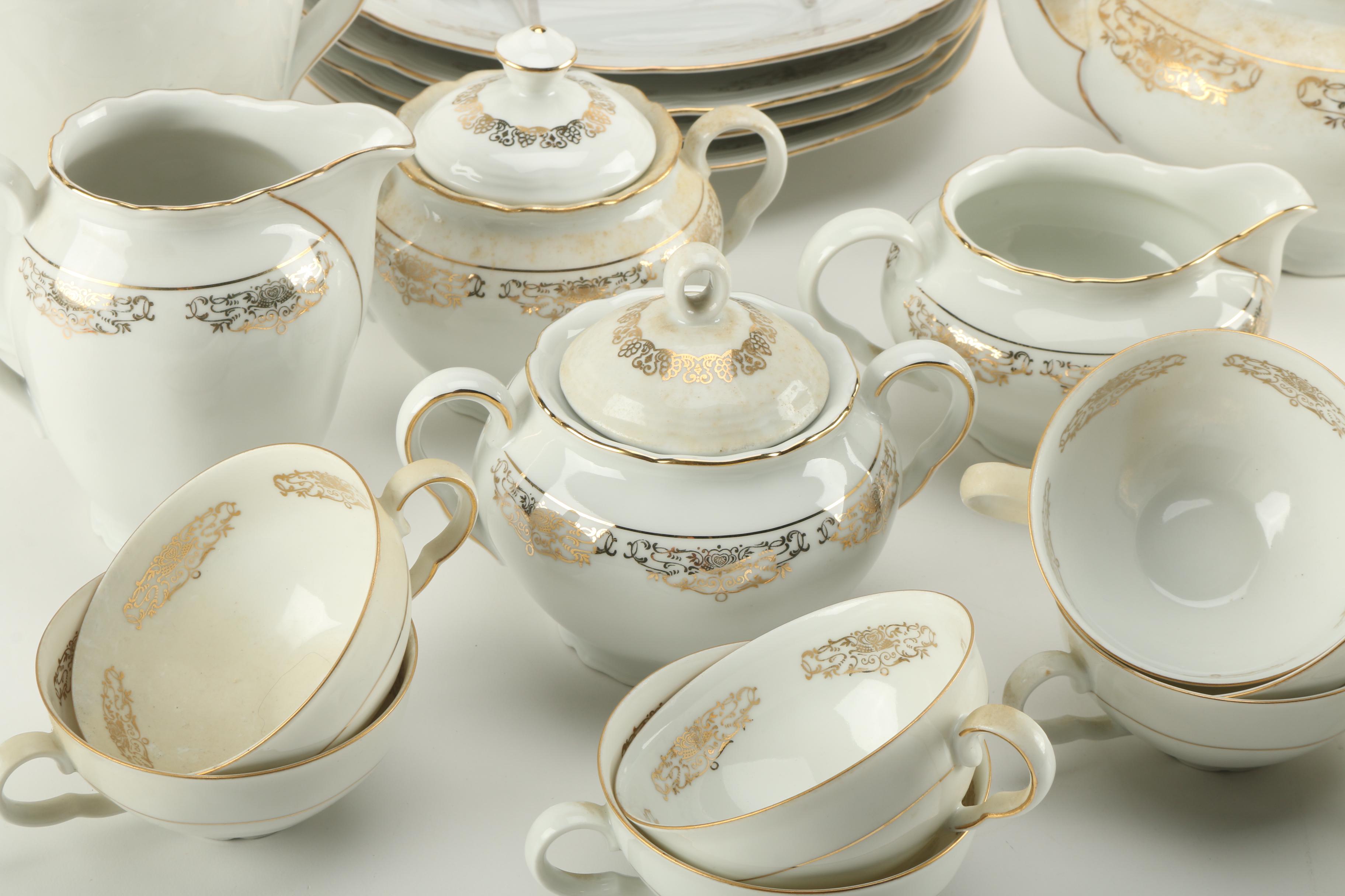 Porzellanfabrik Neuerer US Zone Porcelain Tea Set
