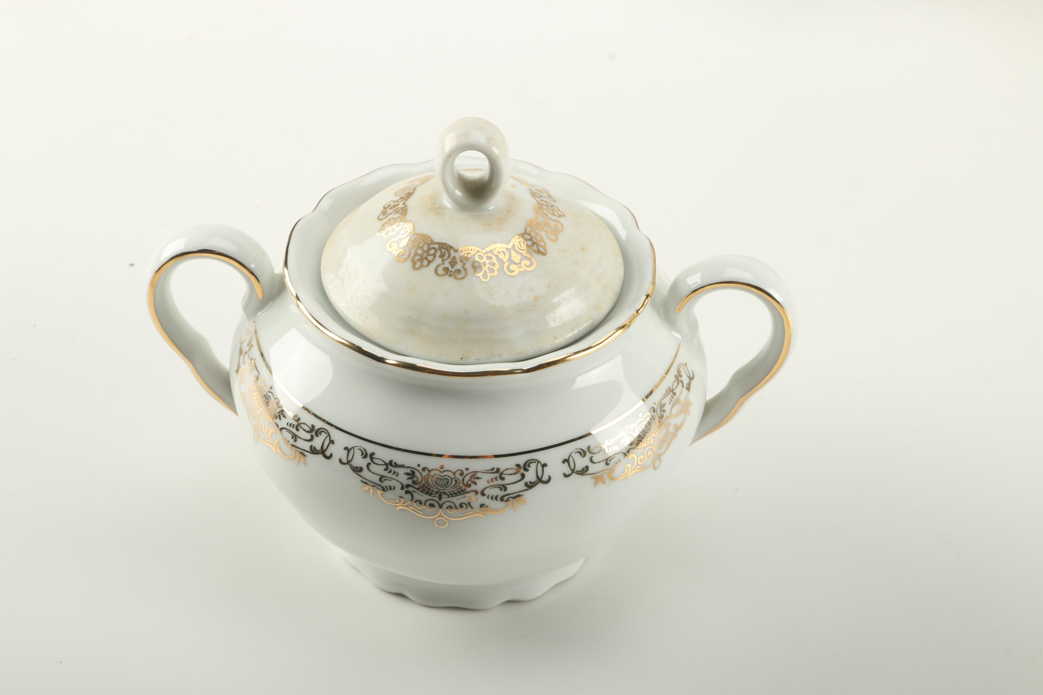 Porzellanfabrik Neuerer US Zone Porcelain Tea Set