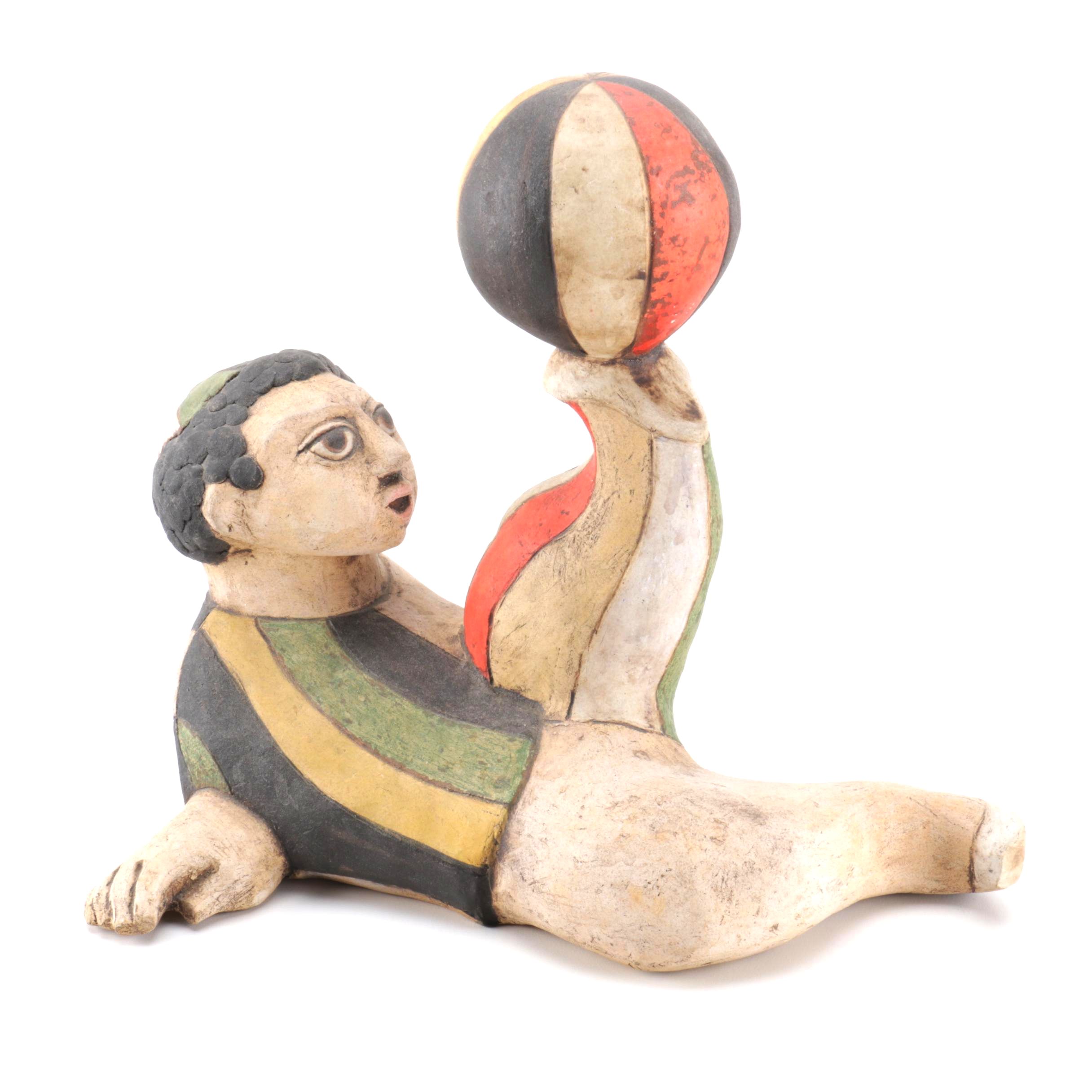 Dane Burr Ceramic Sculpture of a Boy