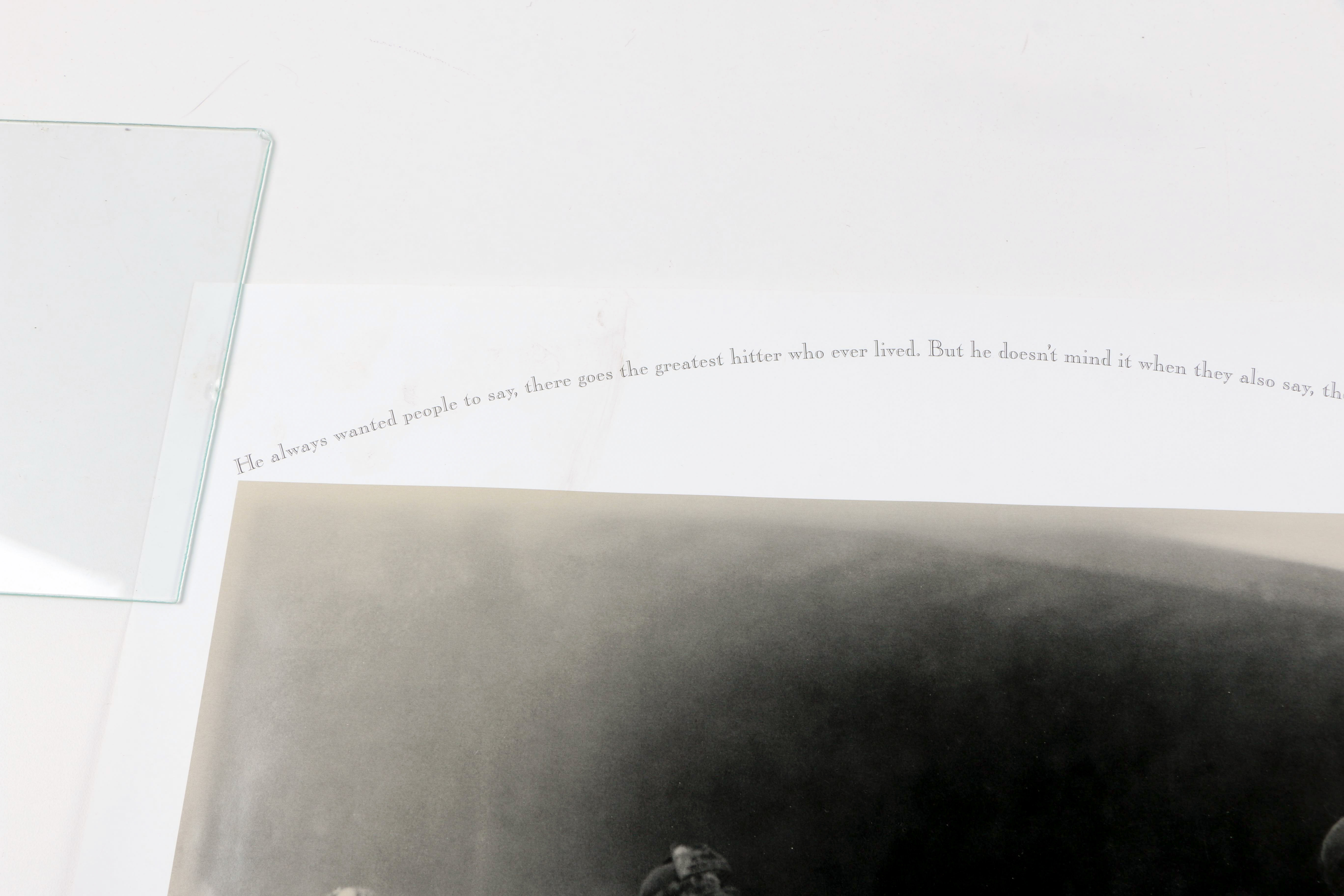 Commemorative Ted Williams Offset Lithograph of Iconic Photograph