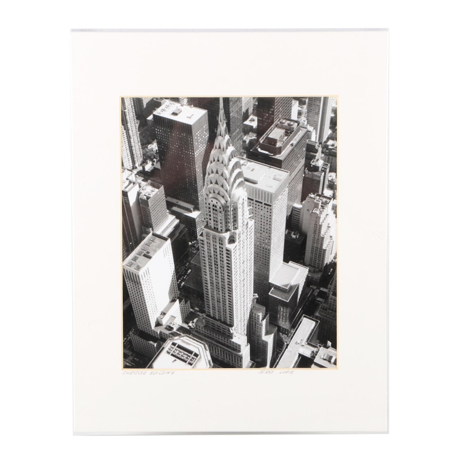 Serge Lurie Black and White Photographic Print "Chrysler Building"