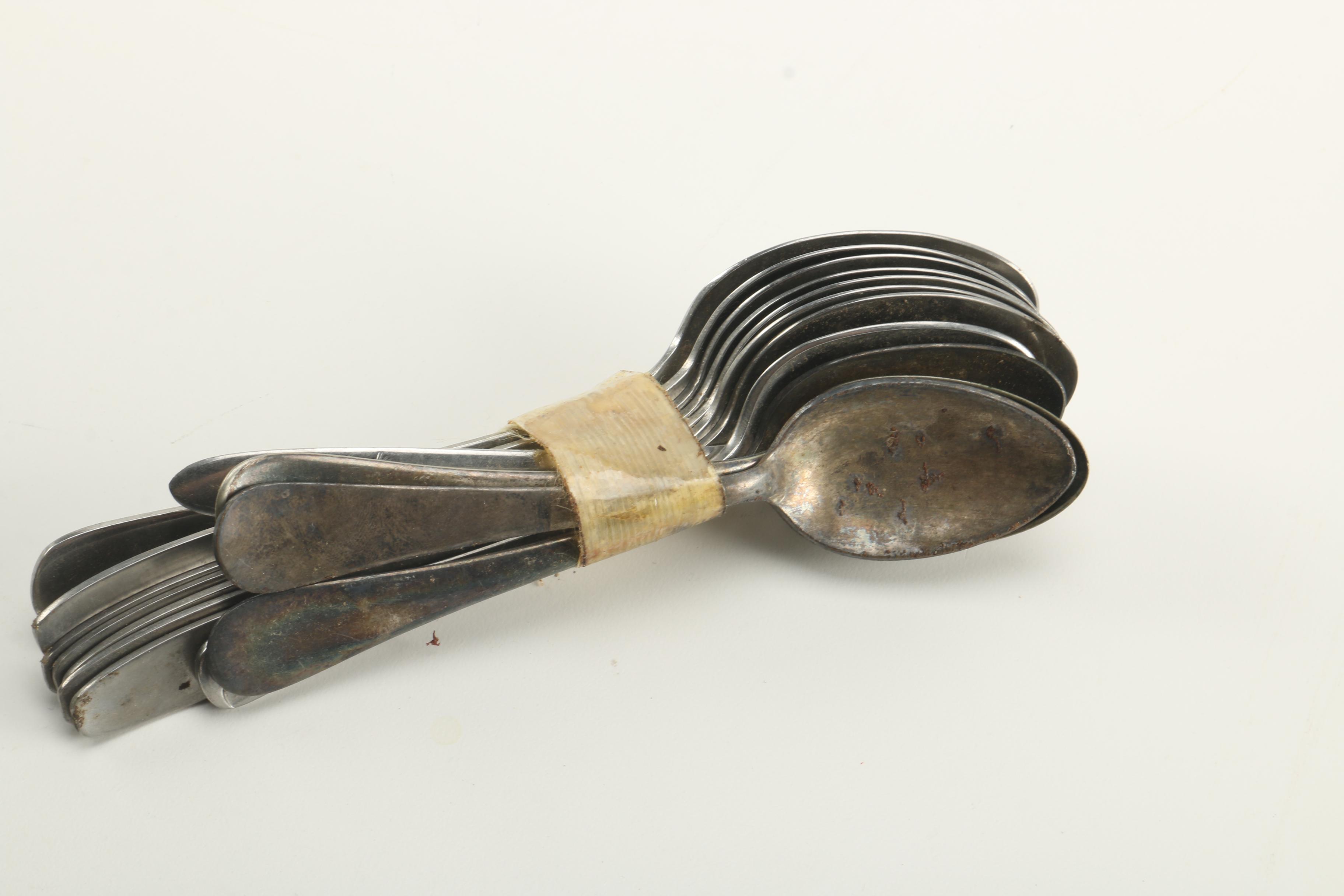 Vintage Military Cookware in Red Metal Crate