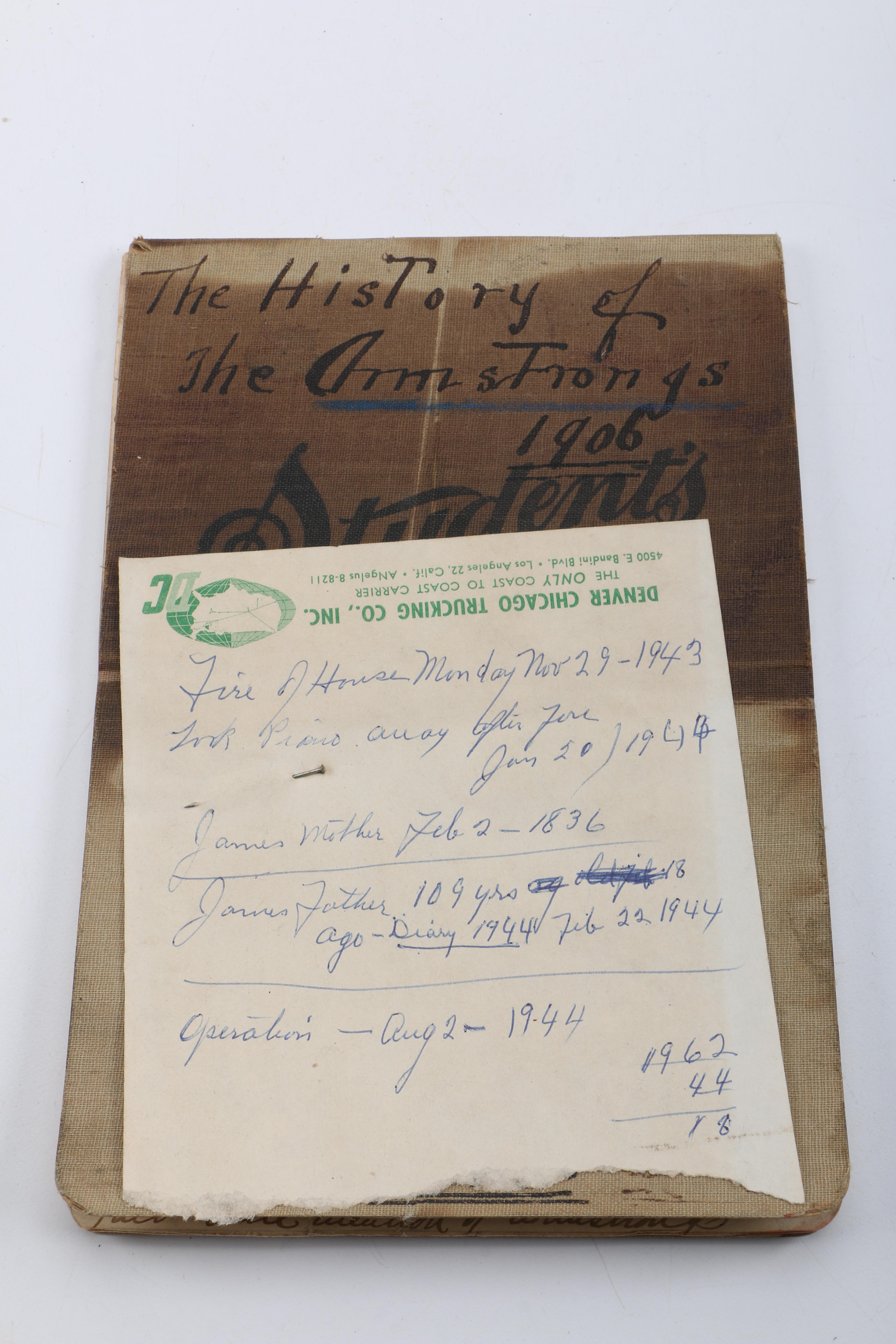 Personal Journals Dating Back to 1893