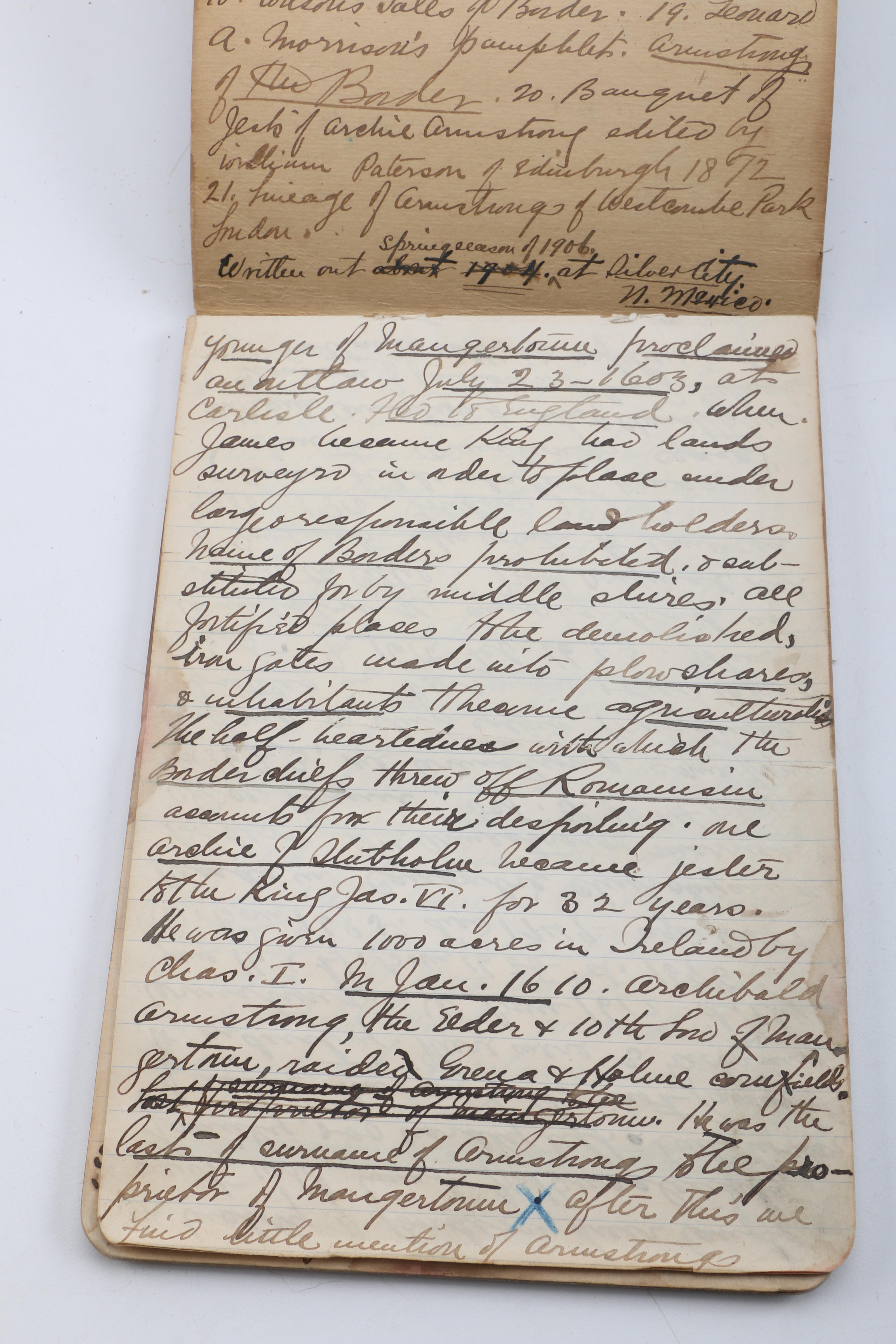 Personal Journals Dating Back to 1893