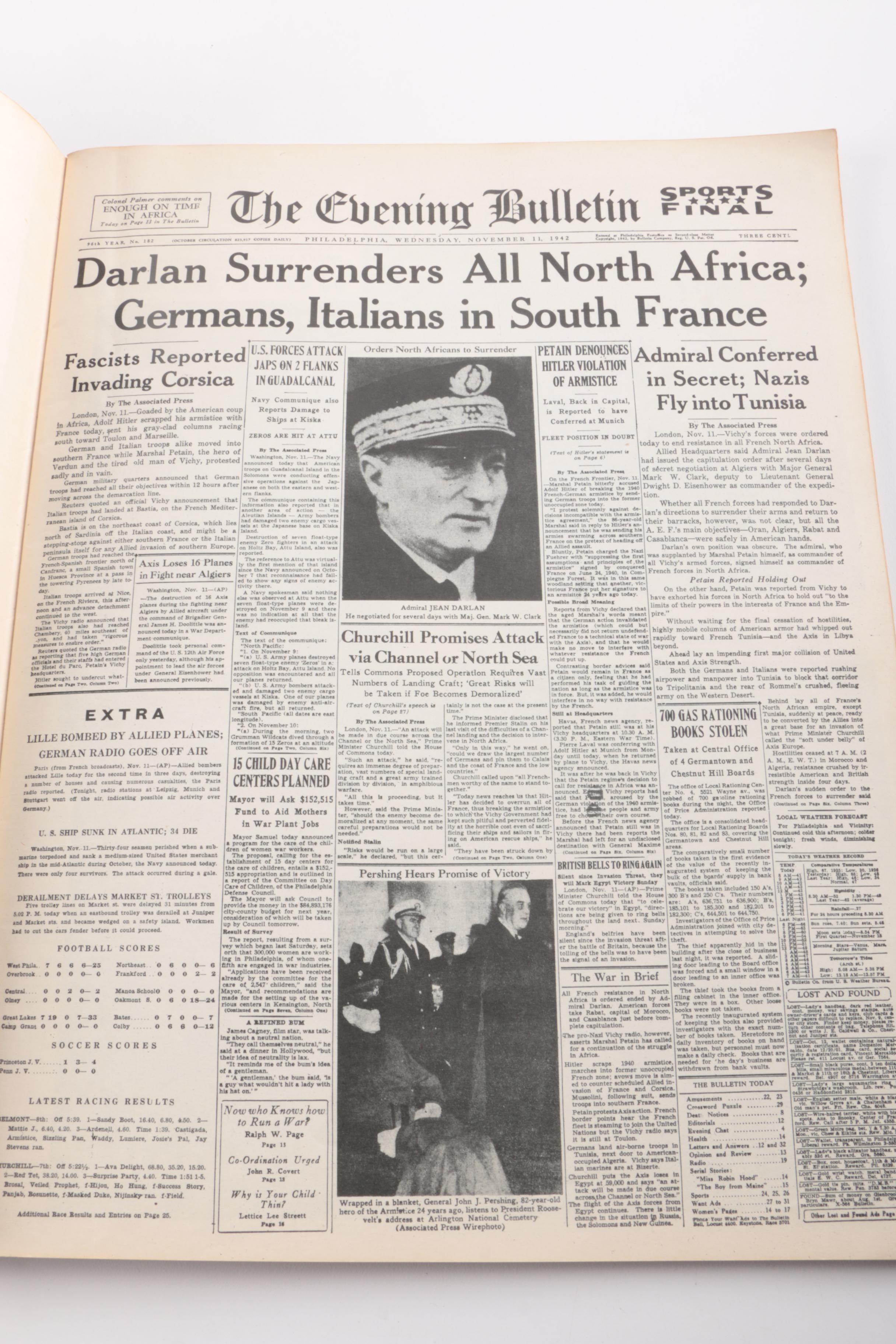 "The Evening Bulletin" Newspaper and Magazine