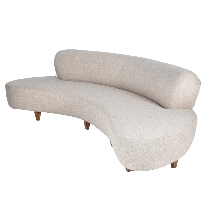 "Cloud" Sofa in Heathered Oatmeal Upholstery by Modernica