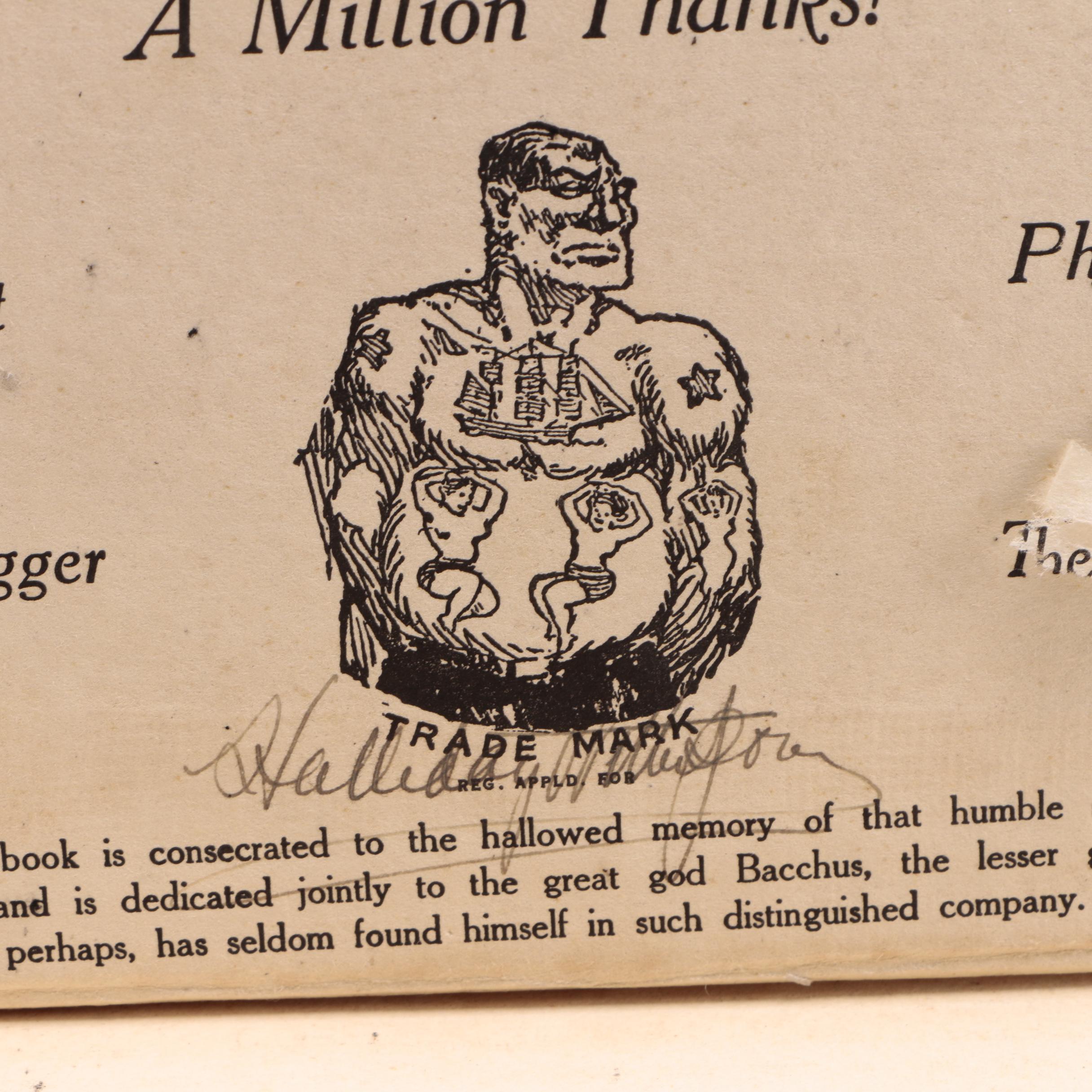 Signed "Bushed" by F. Whitehouse Anderson and Signed Repeal Edition "Liverpool Jarge" by Halliday Witherspoon