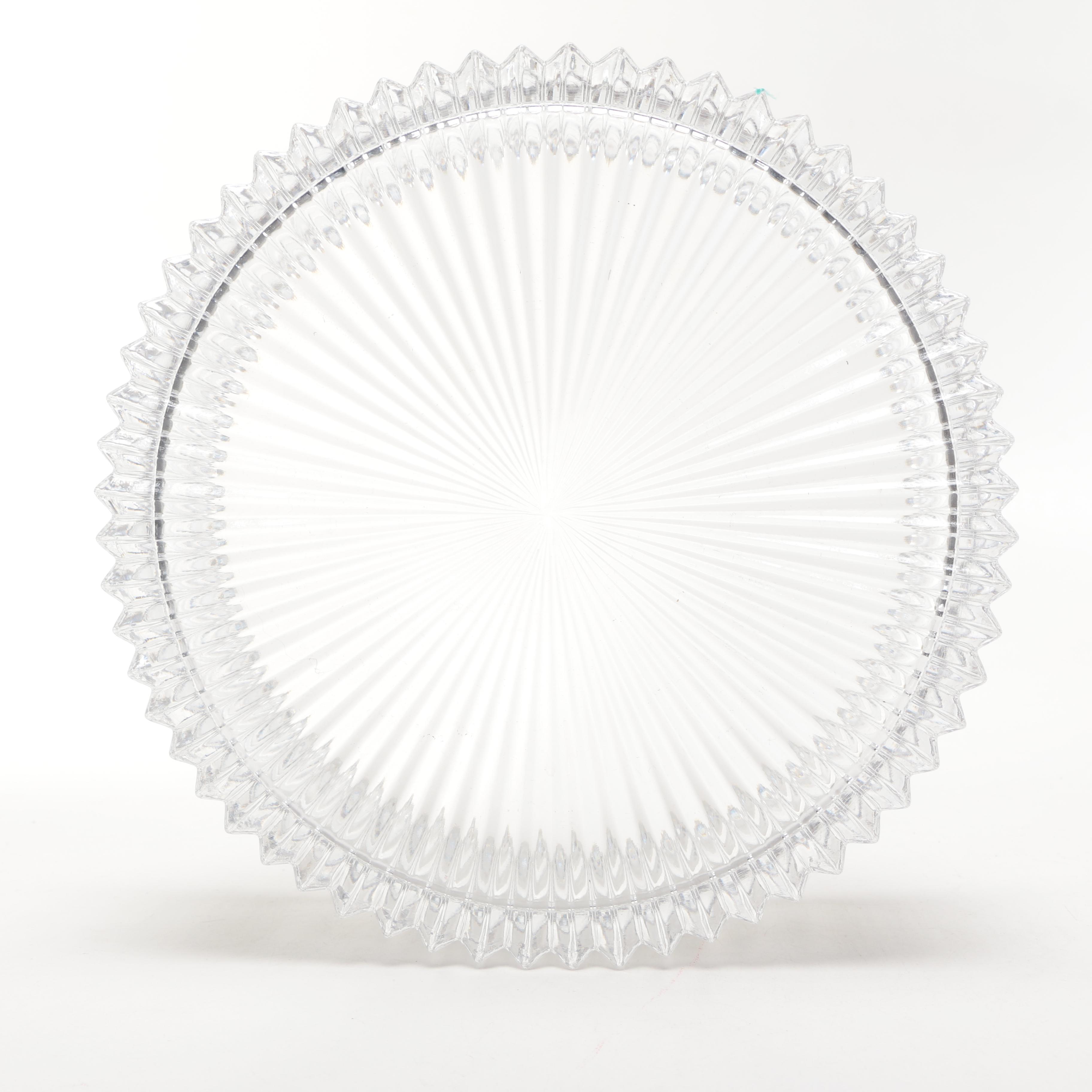 Clear Cut Glass Candy Dishes