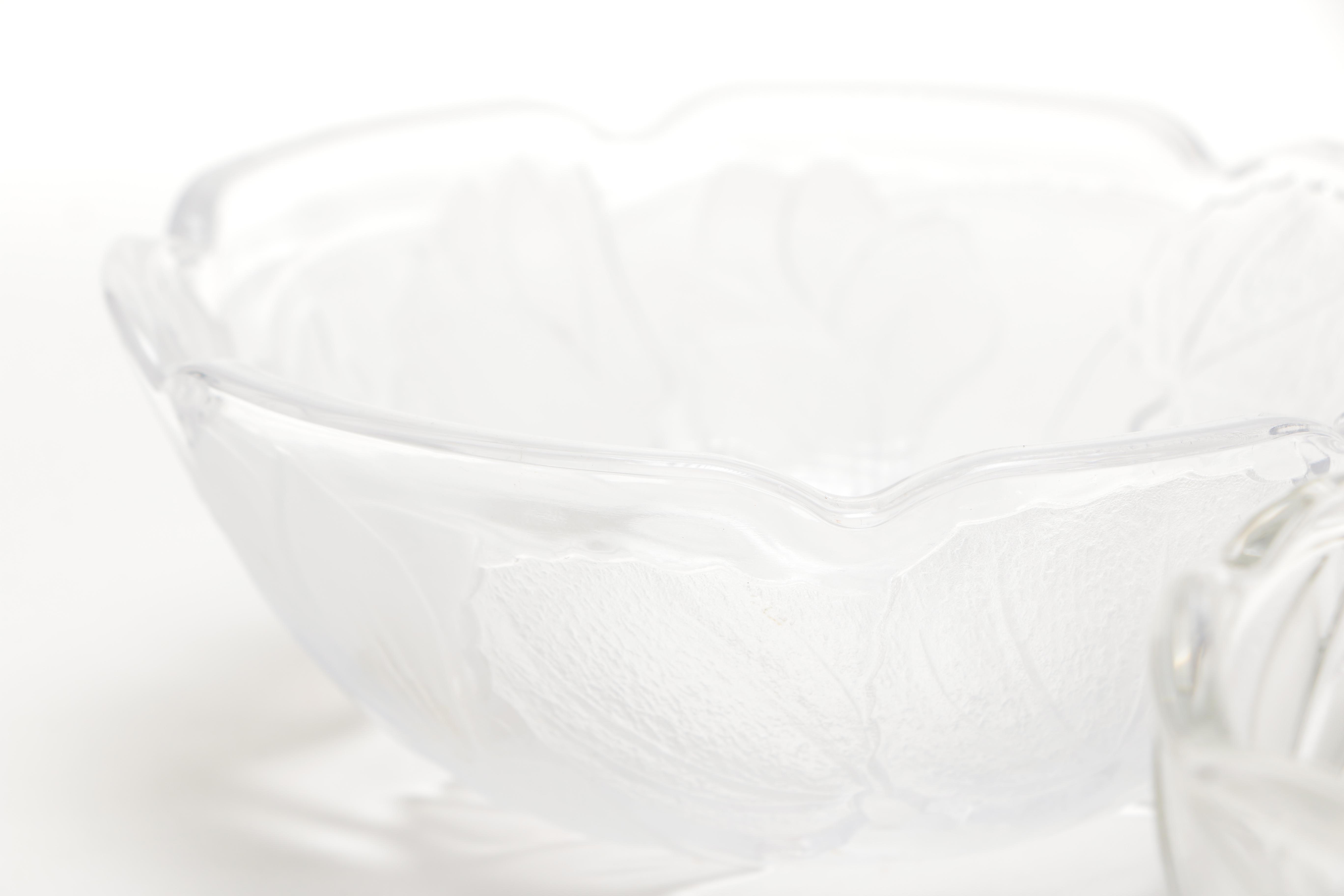 Clear Cut Glass Candy Dishes