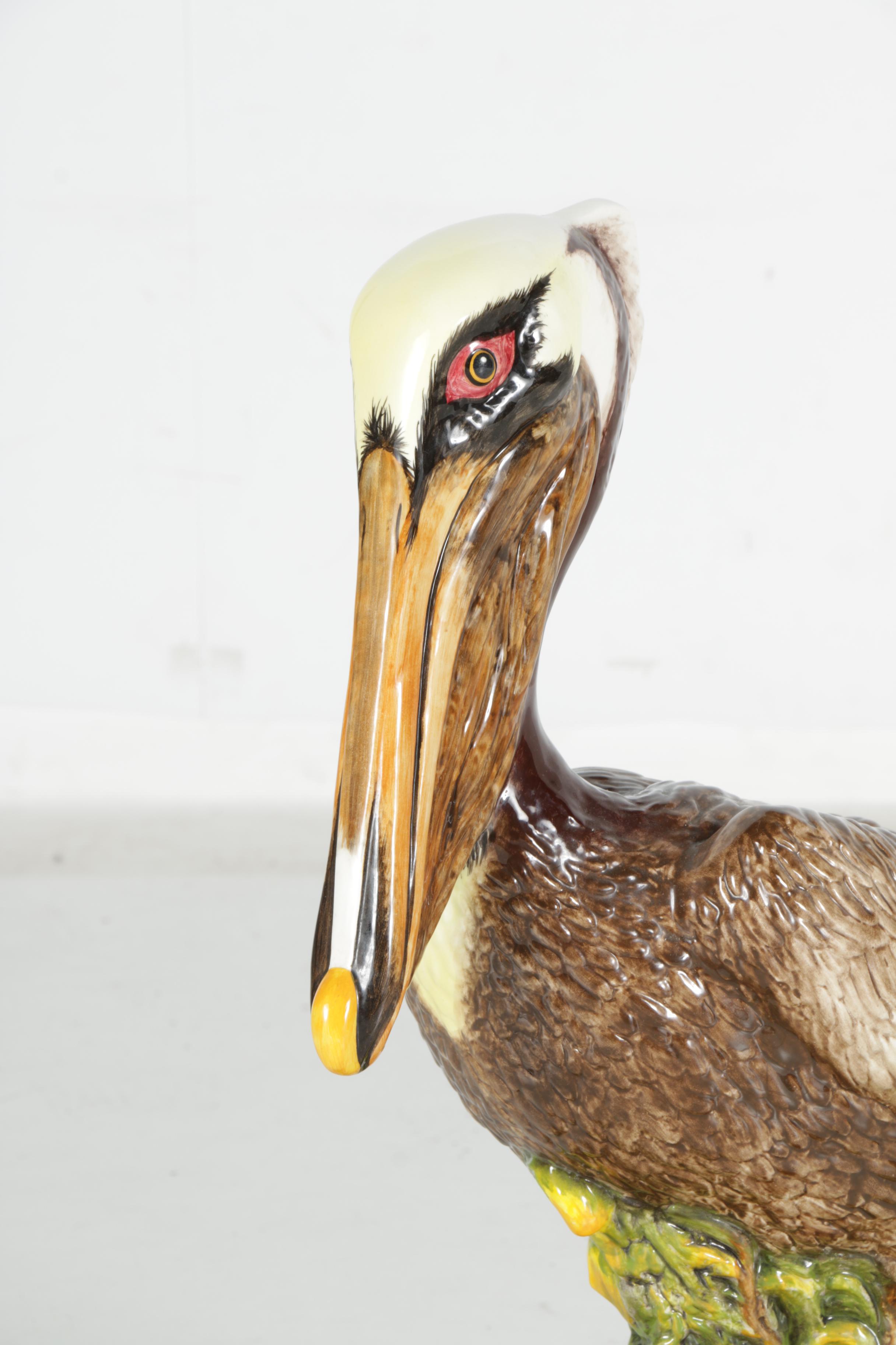 Ceramic Pelican Figurine