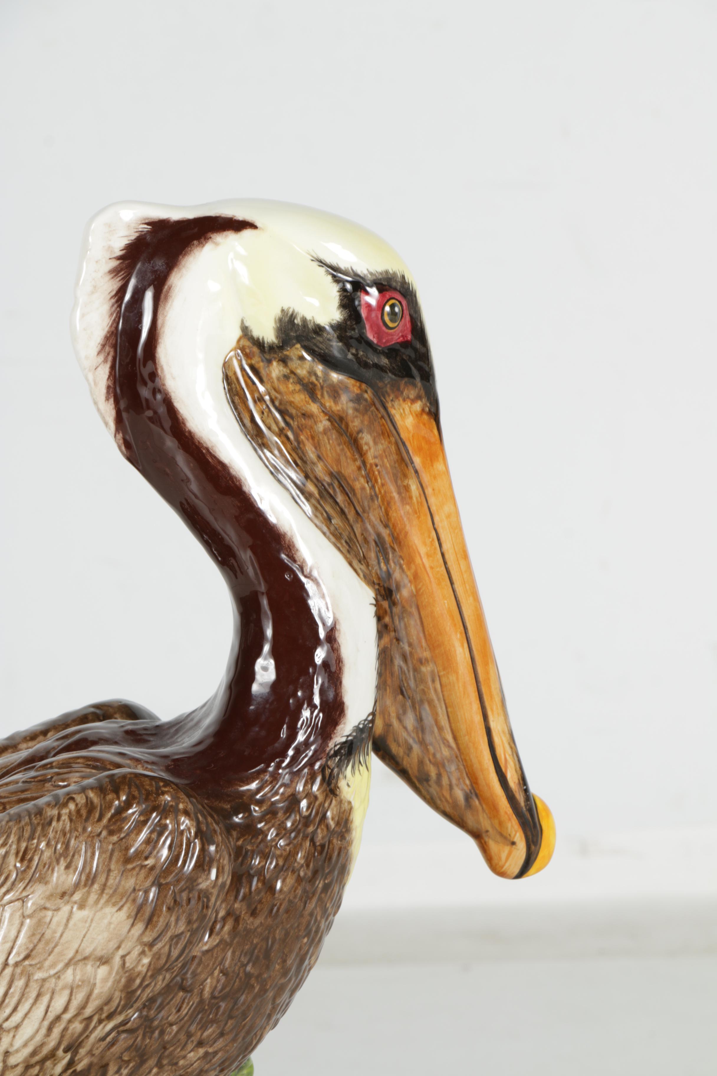 Ceramic Pelican Figurine