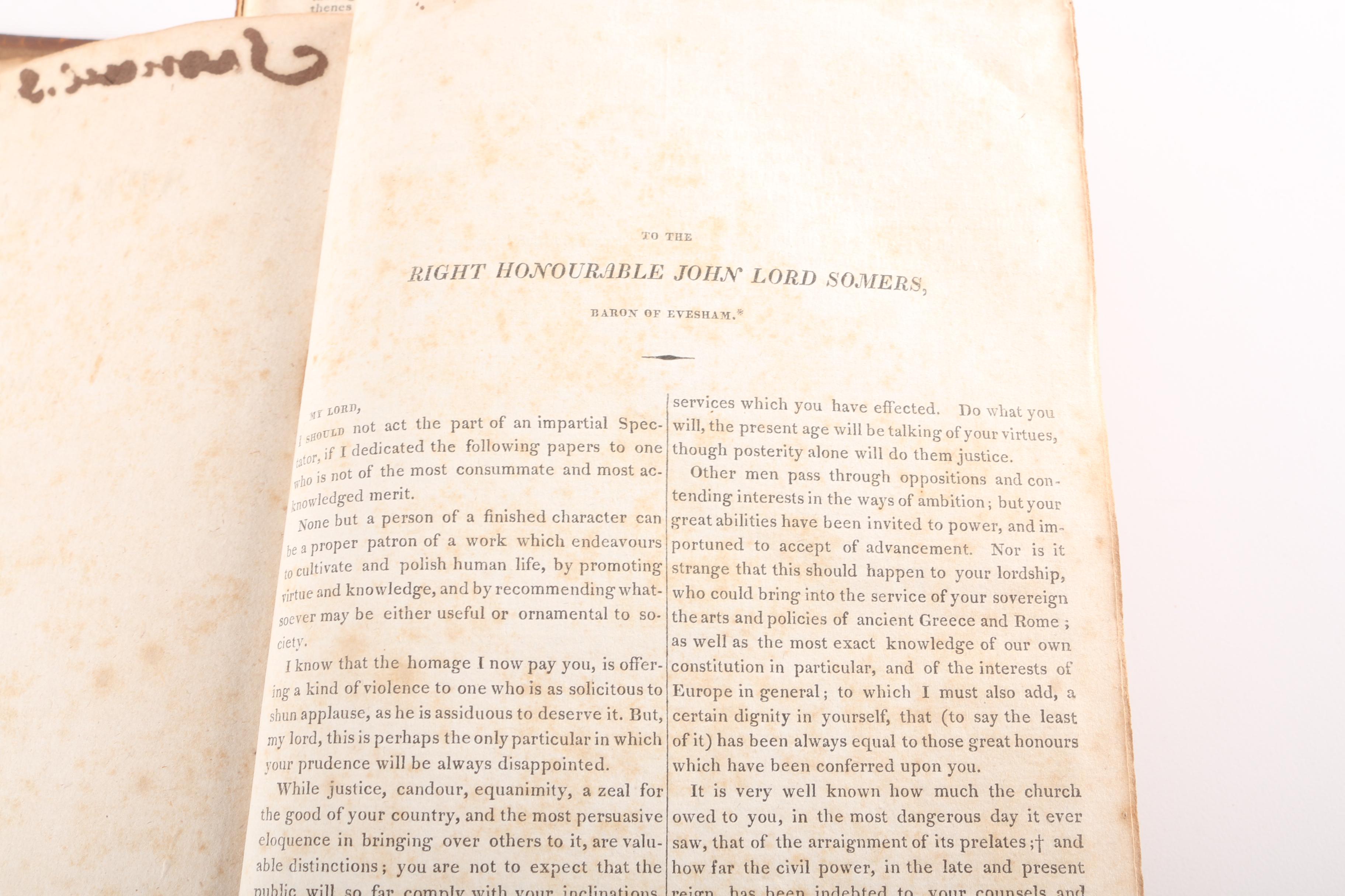 1822 "The Spectator" by Joseph Addison and Richard Steele