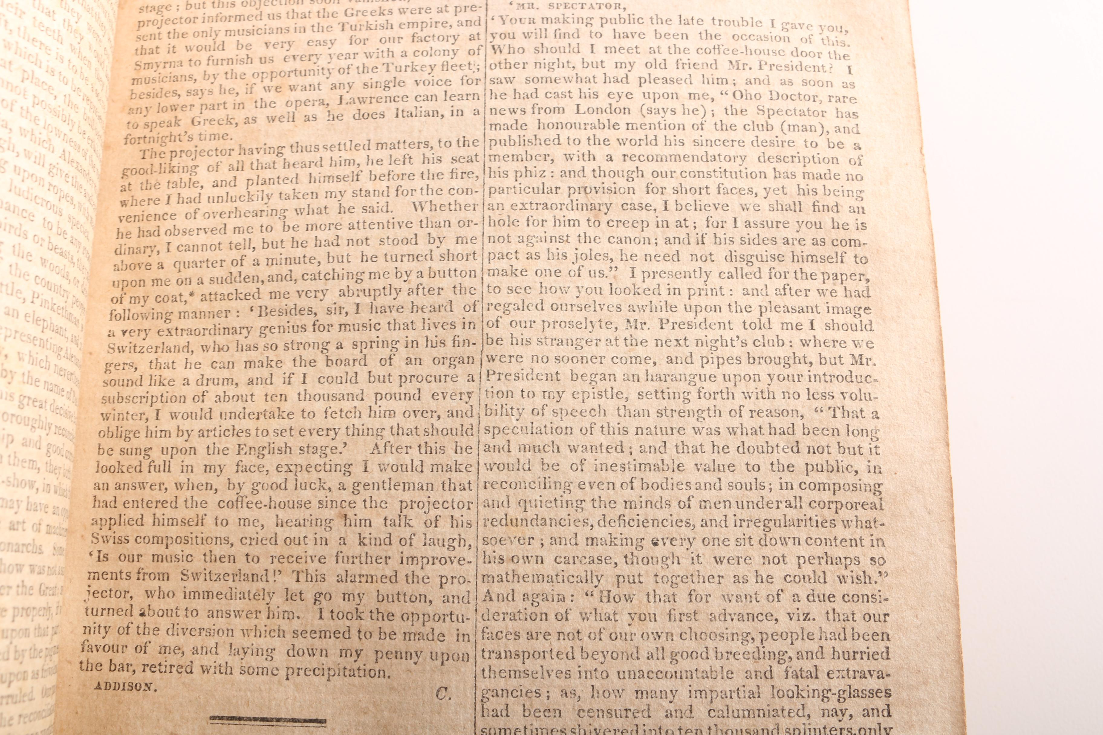 1822 "The Spectator" by Joseph Addison and Richard Steele