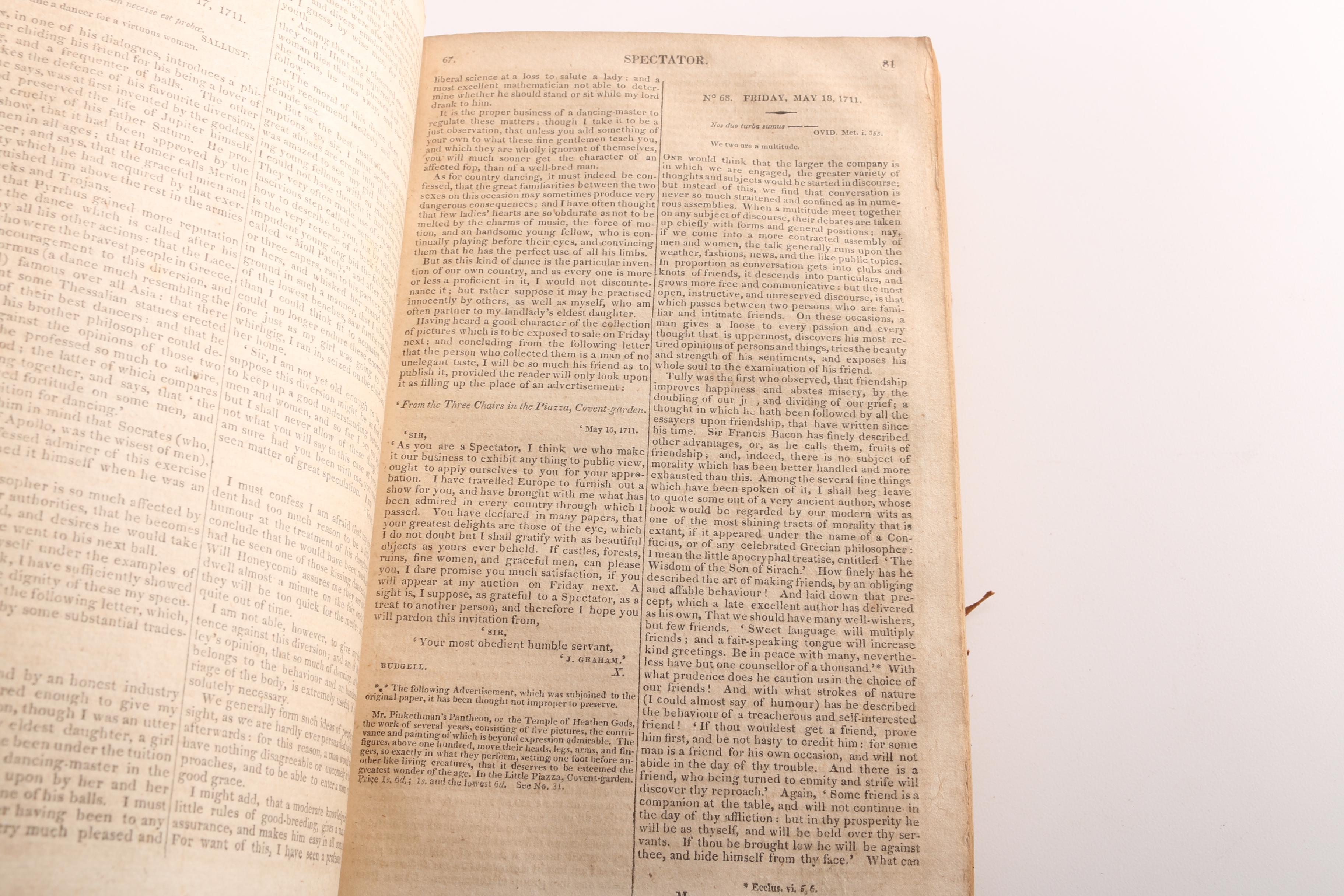 1822 "The Spectator" by Joseph Addison and Richard Steele