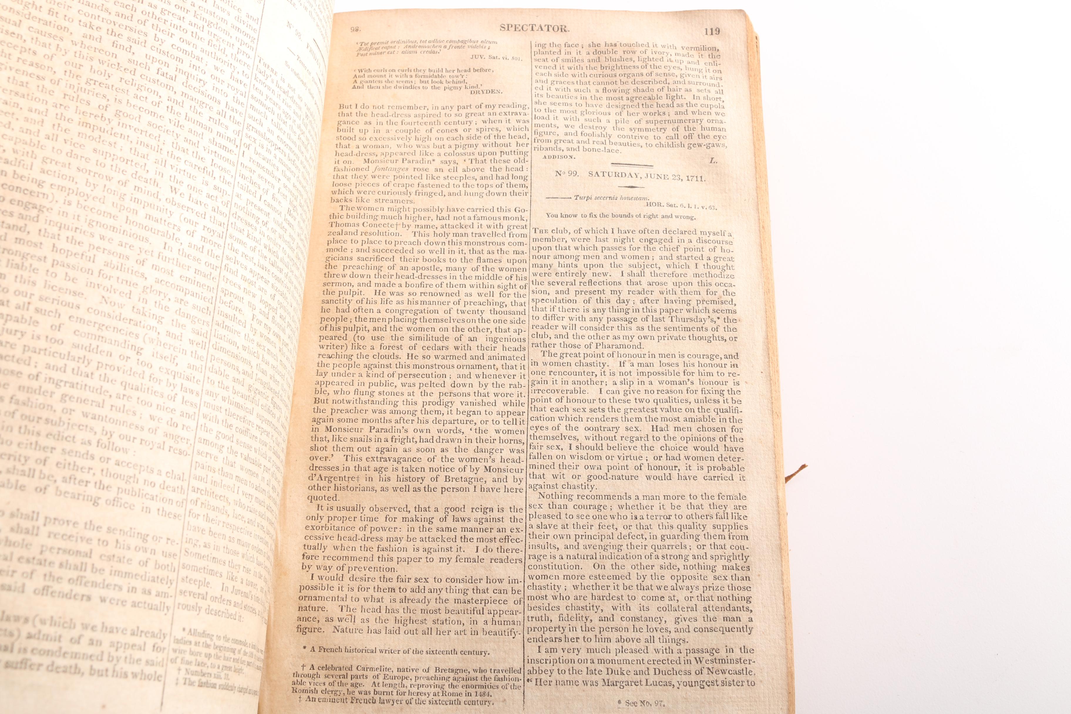 1822 "The Spectator" by Joseph Addison and Richard Steele