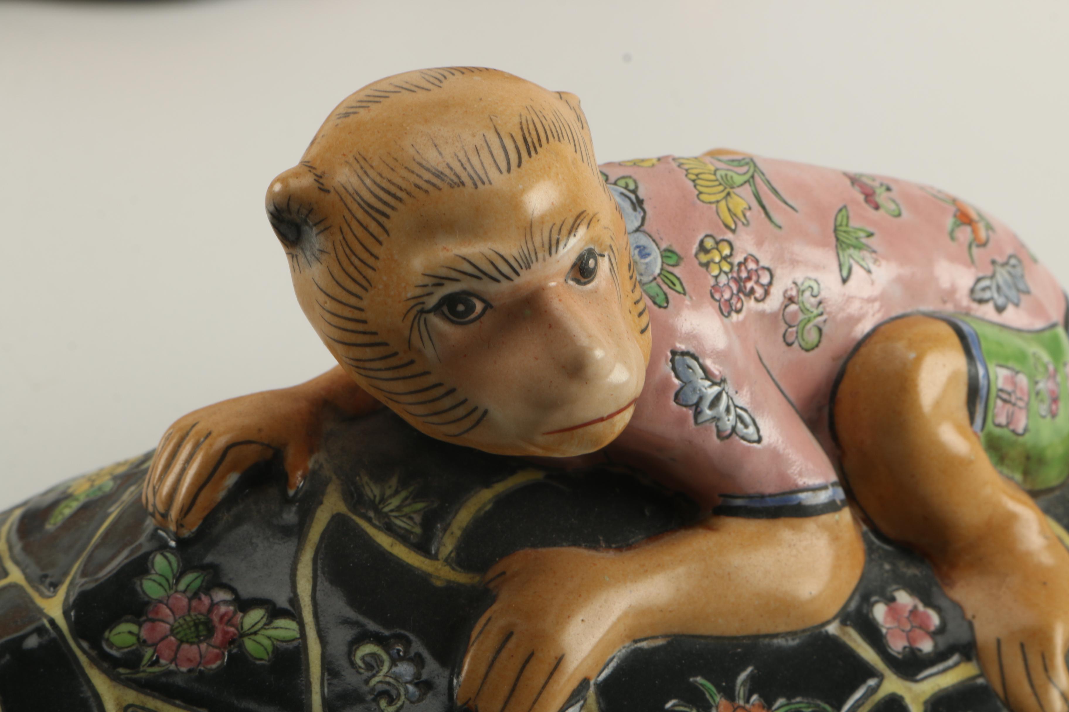 Ceramic and Enamel Animal Figurines