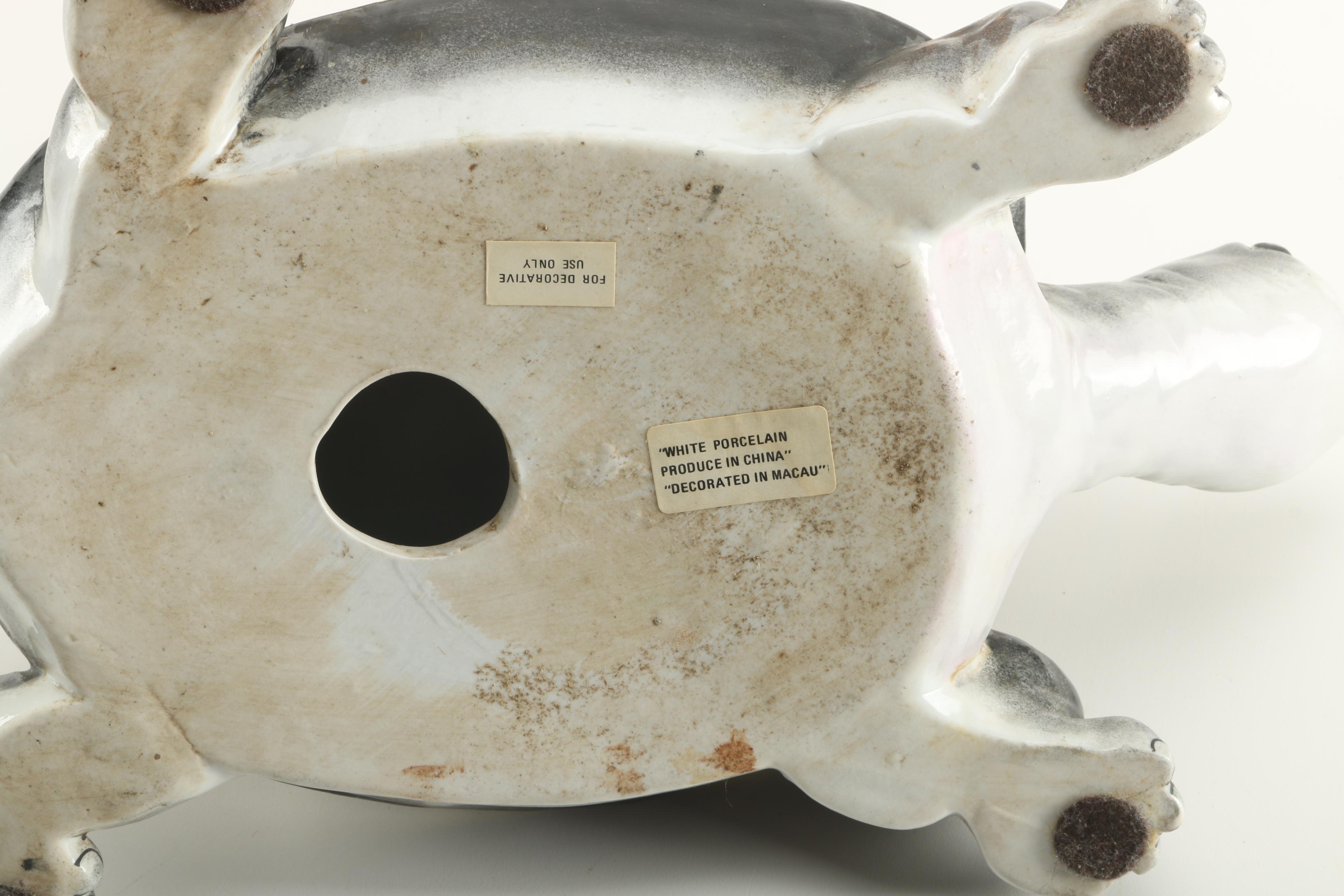 Ceramic and Enamel Animal Figurines