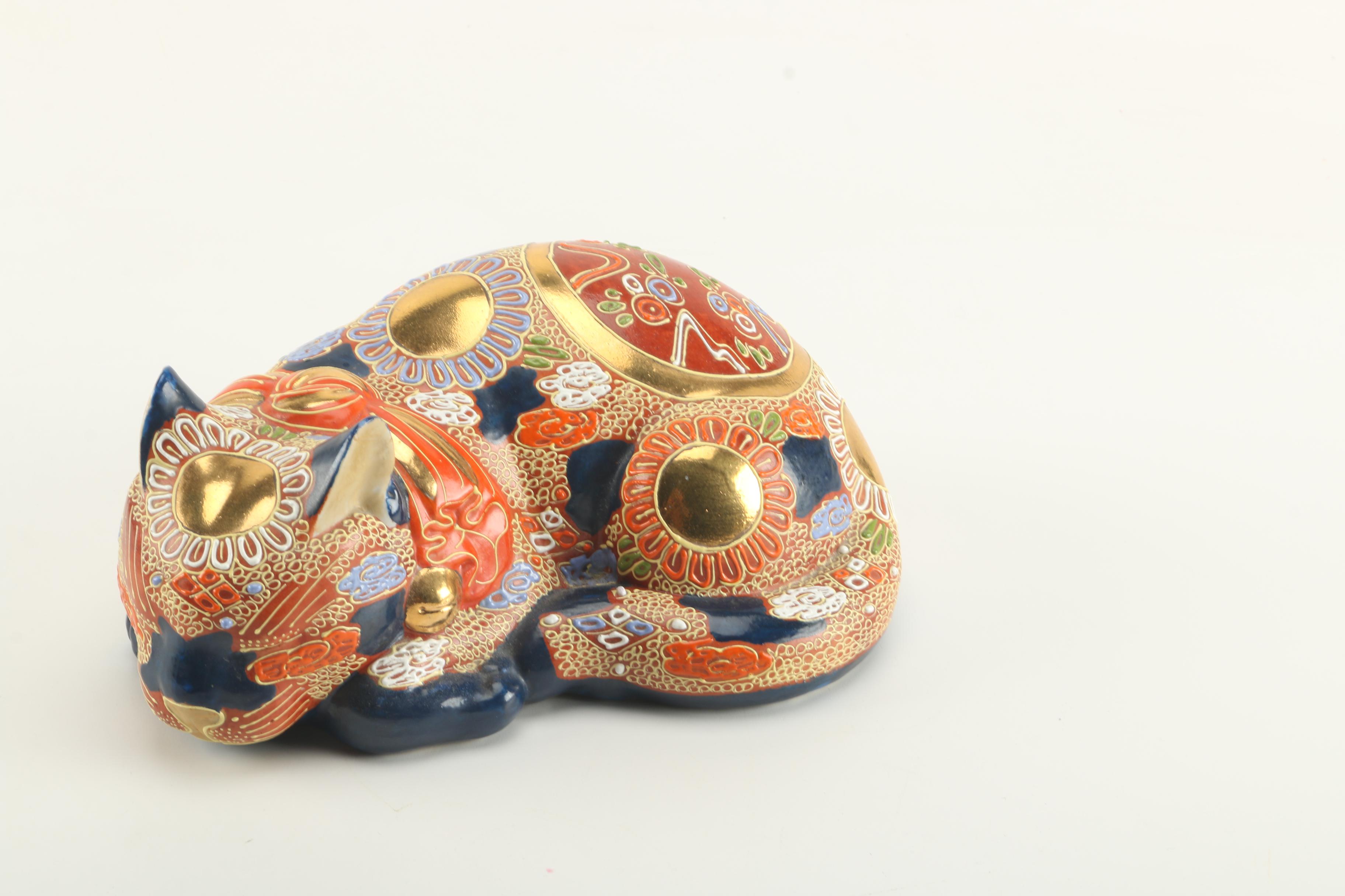 Ceramic and Enamel Animal Figurines