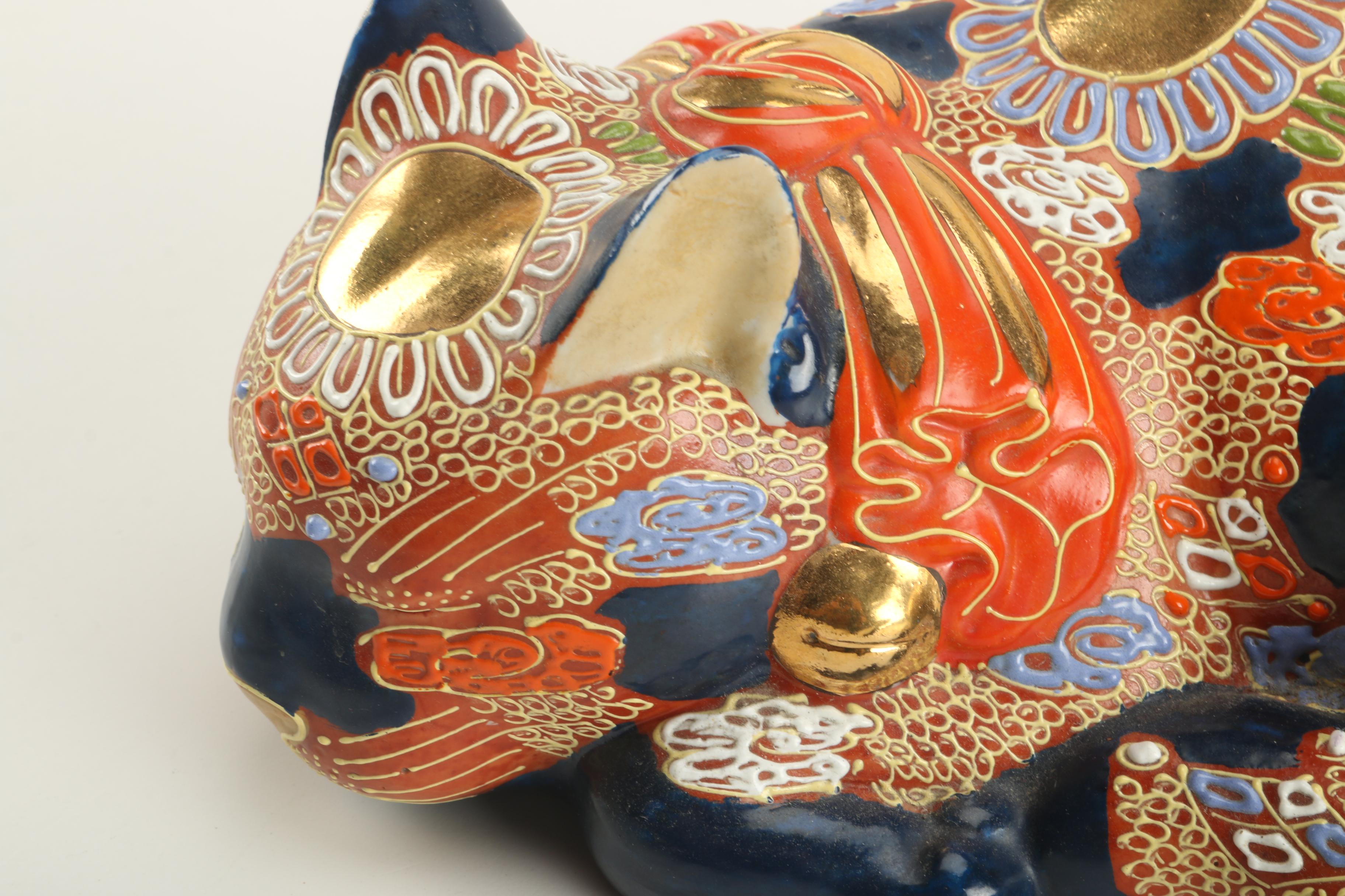 Ceramic and Enamel Animal Figurines