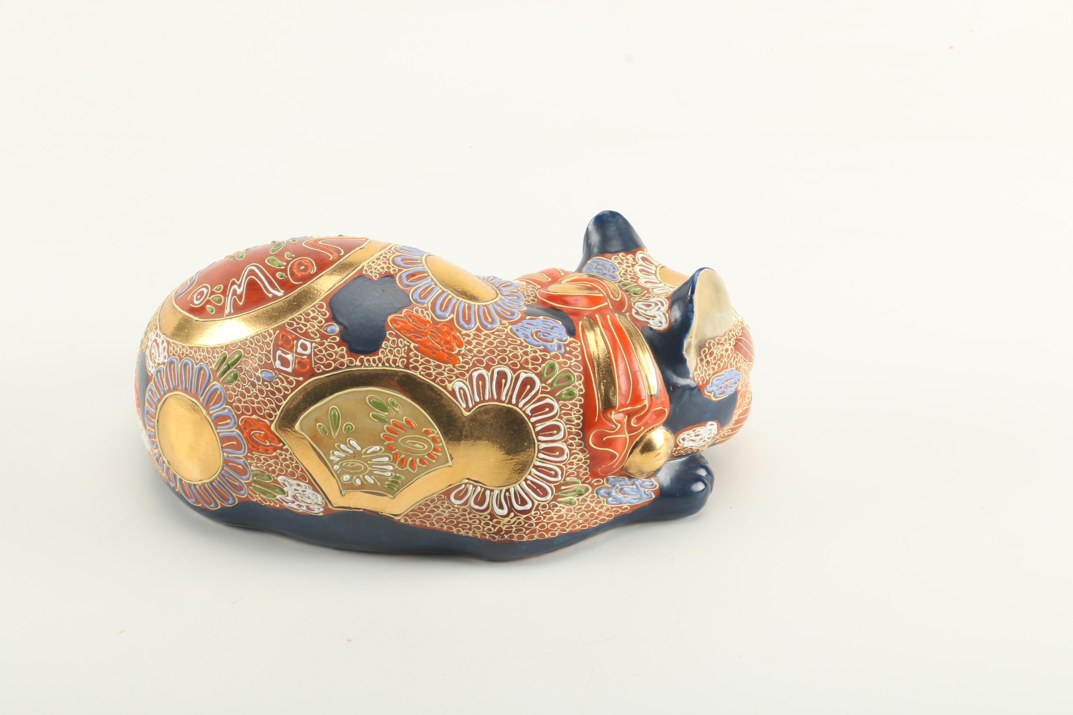 Ceramic and Enamel Animal Figurines