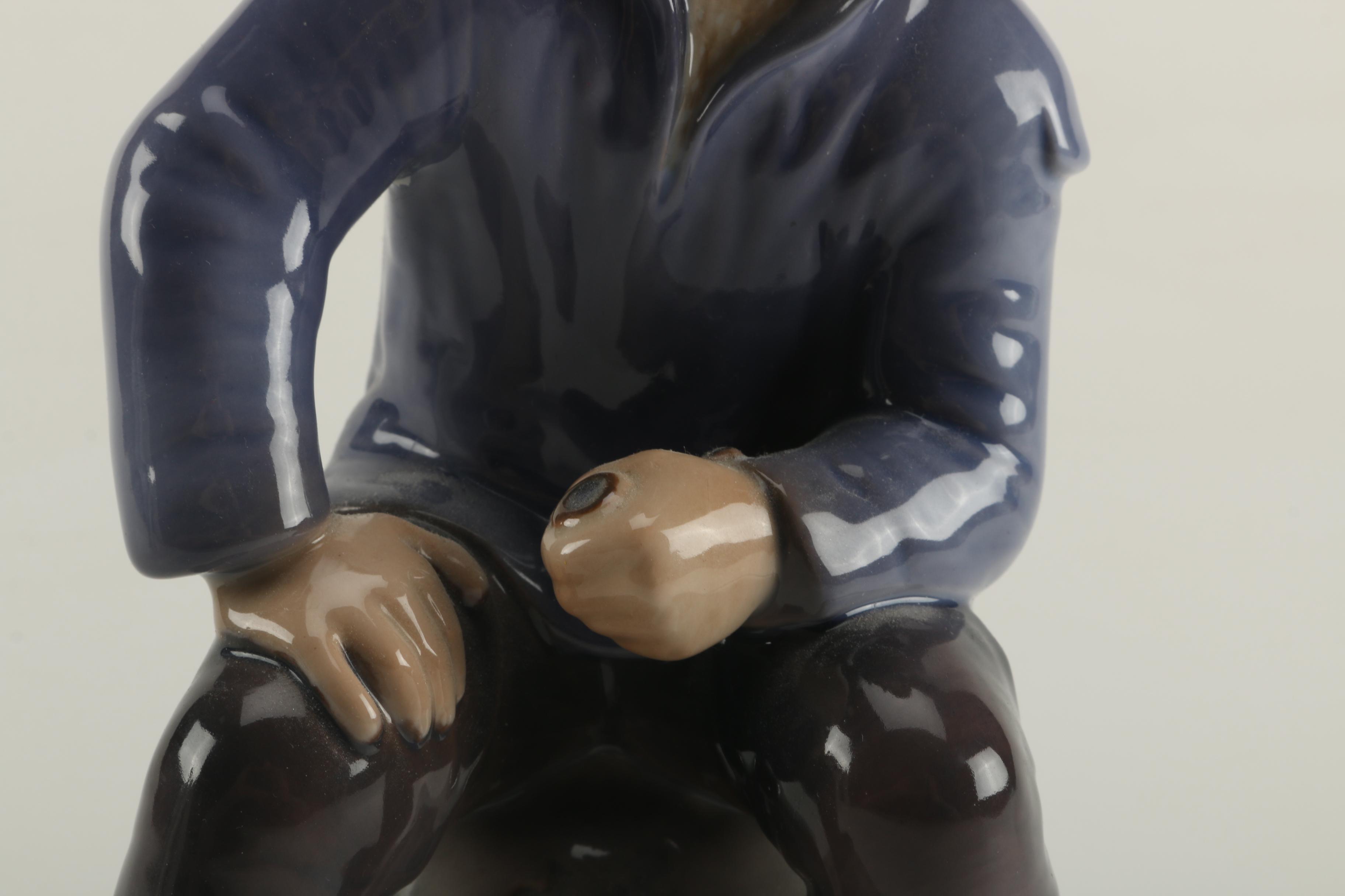 1995 Bing & Grondahl "Fisherman" Porcelain Figurine