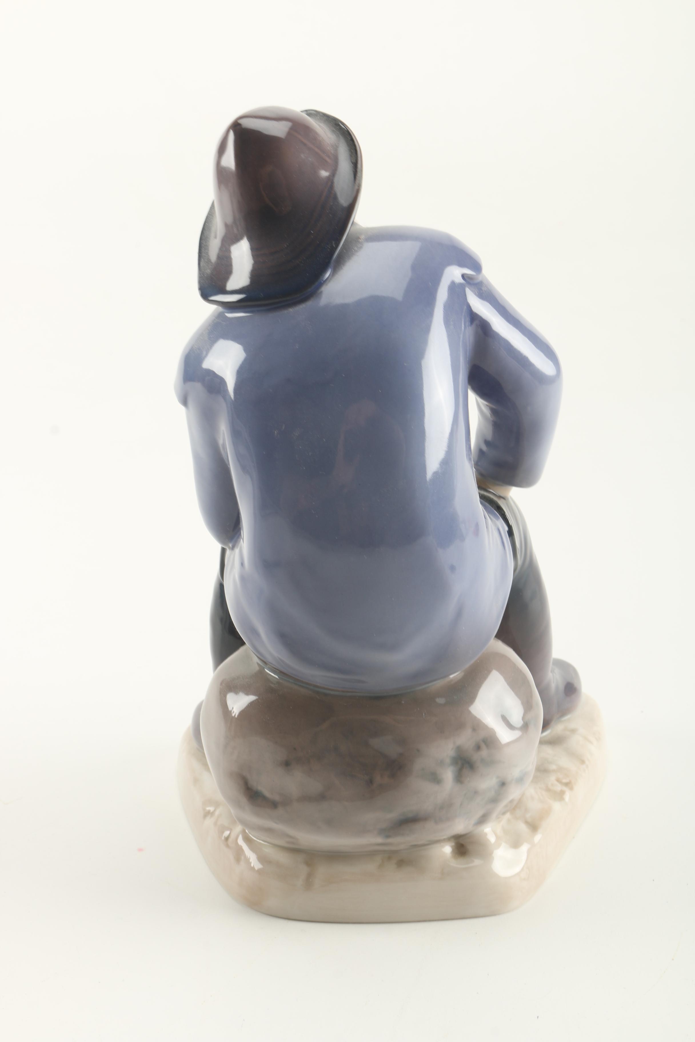 1995 Bing & Grondahl "Fisherman" Porcelain Figurine