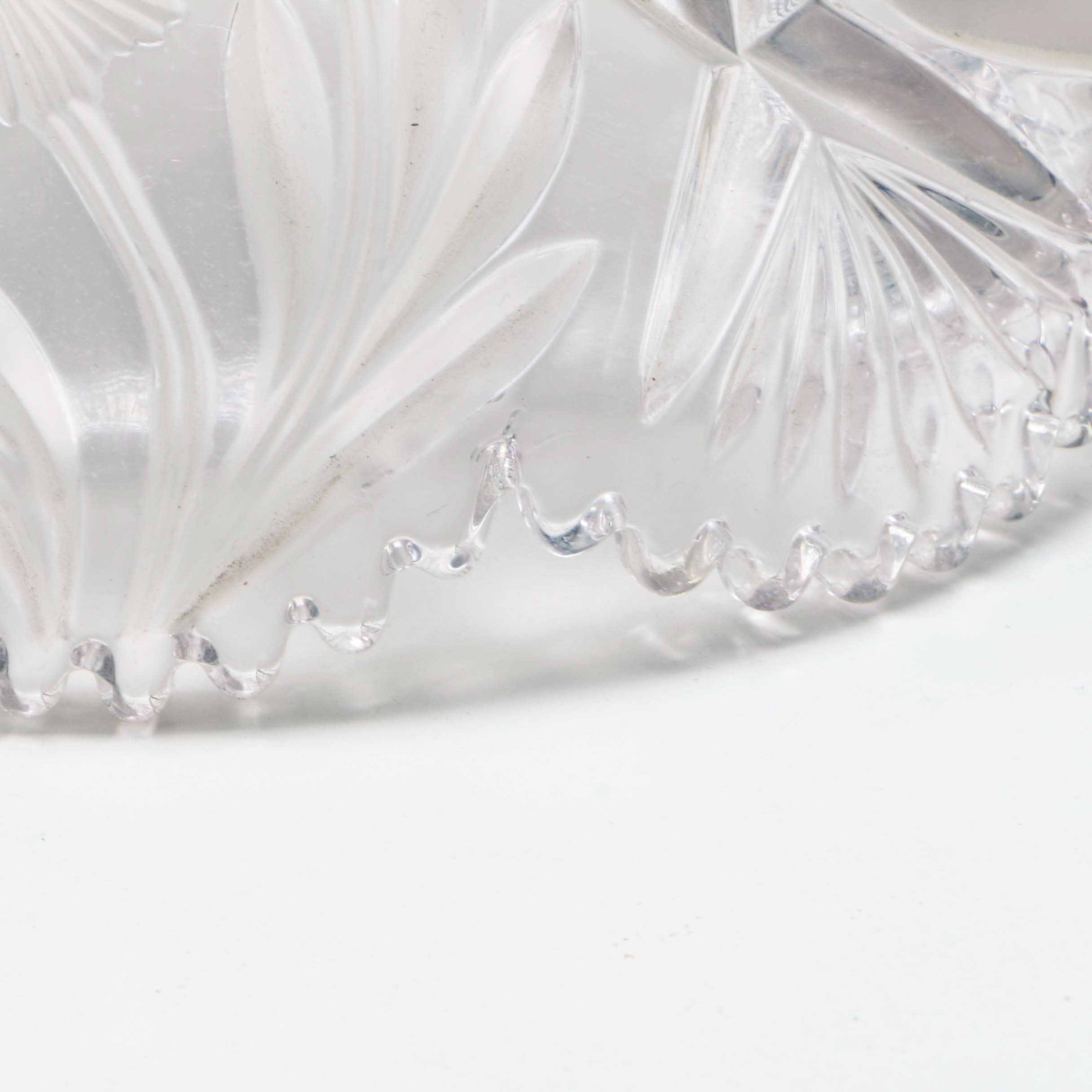 Vintage Cut Glass Table Lamp