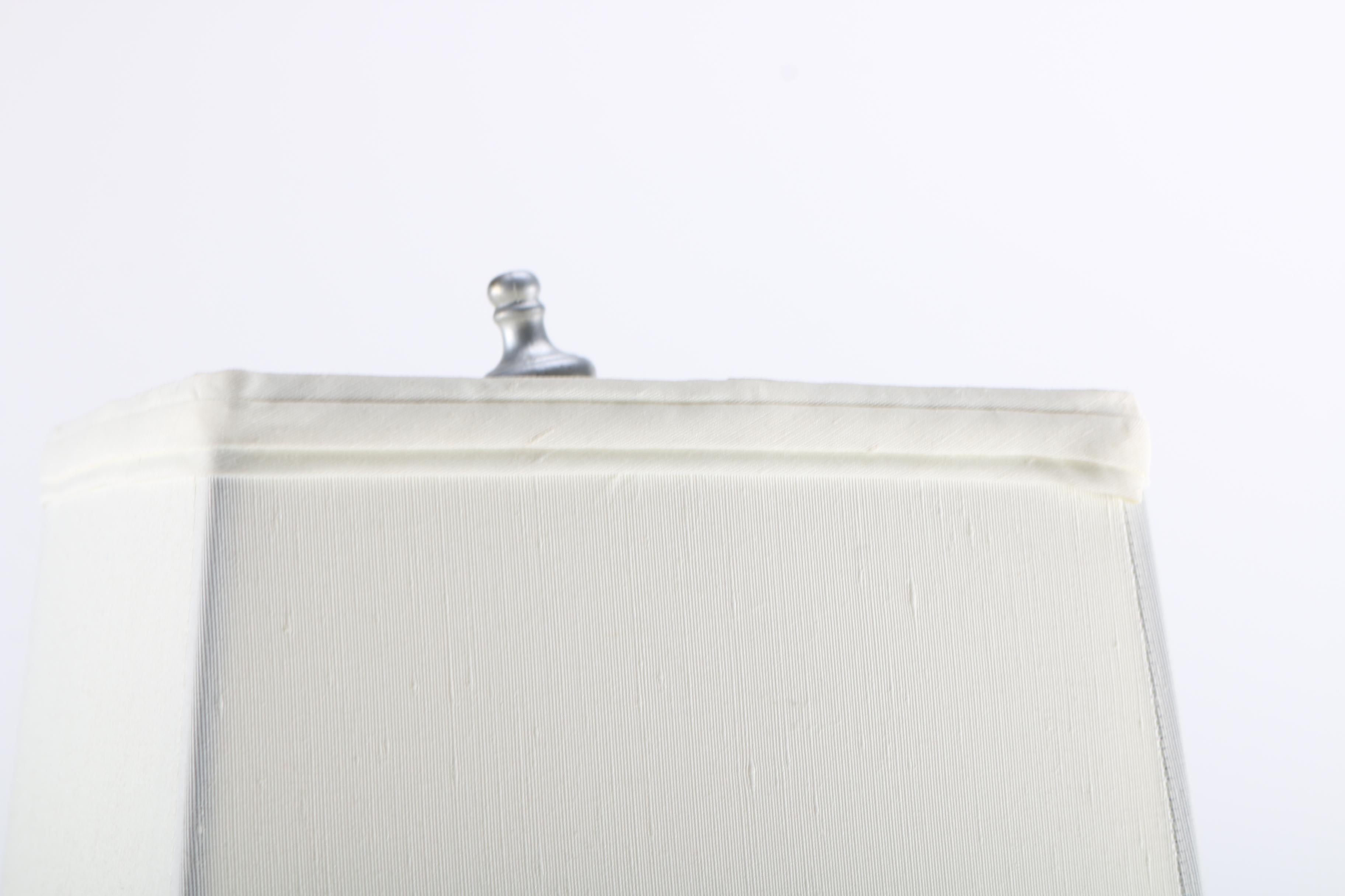 Metal Table Lamp With Marble Base