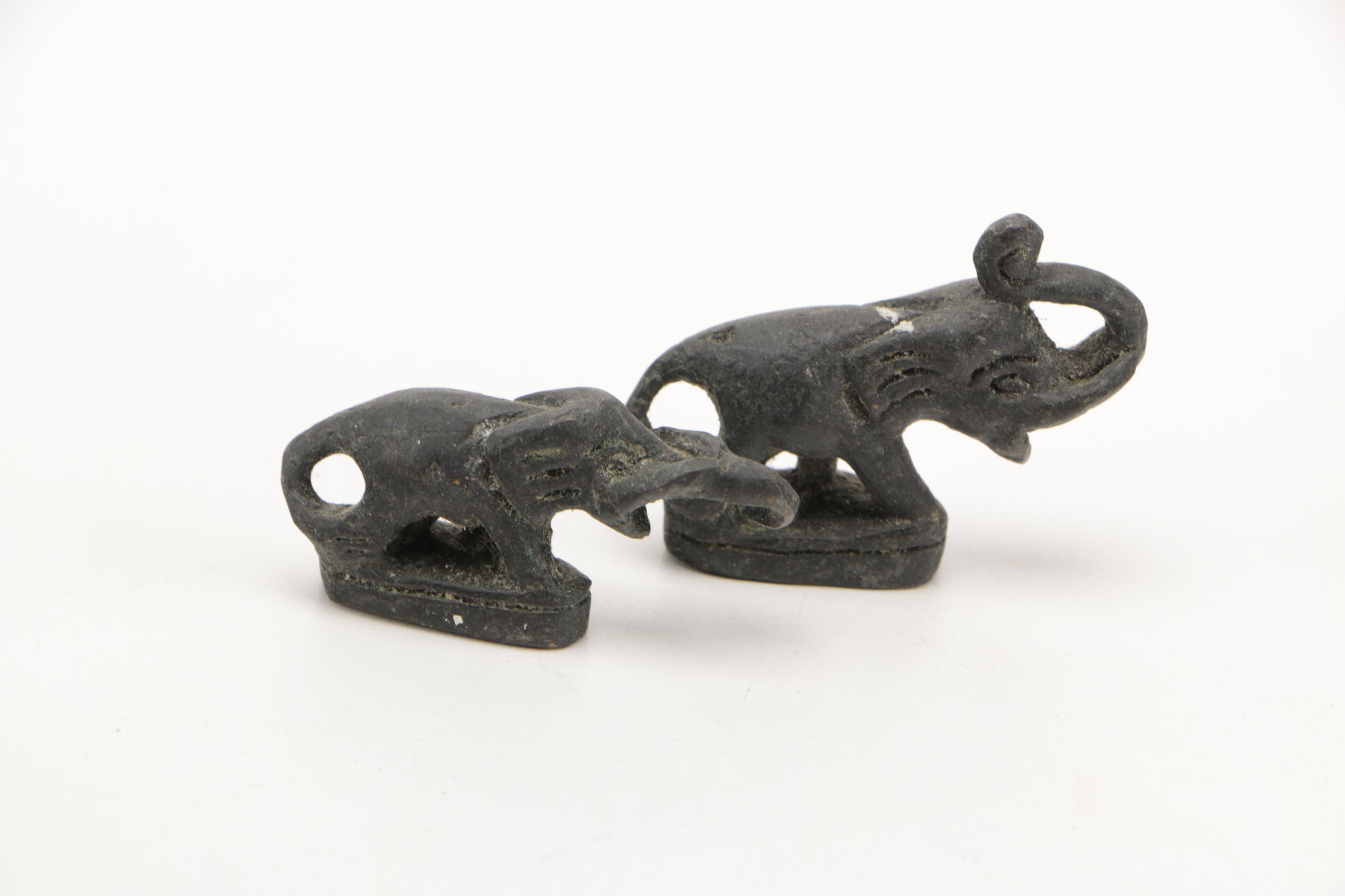 Iron Elephant Figurines