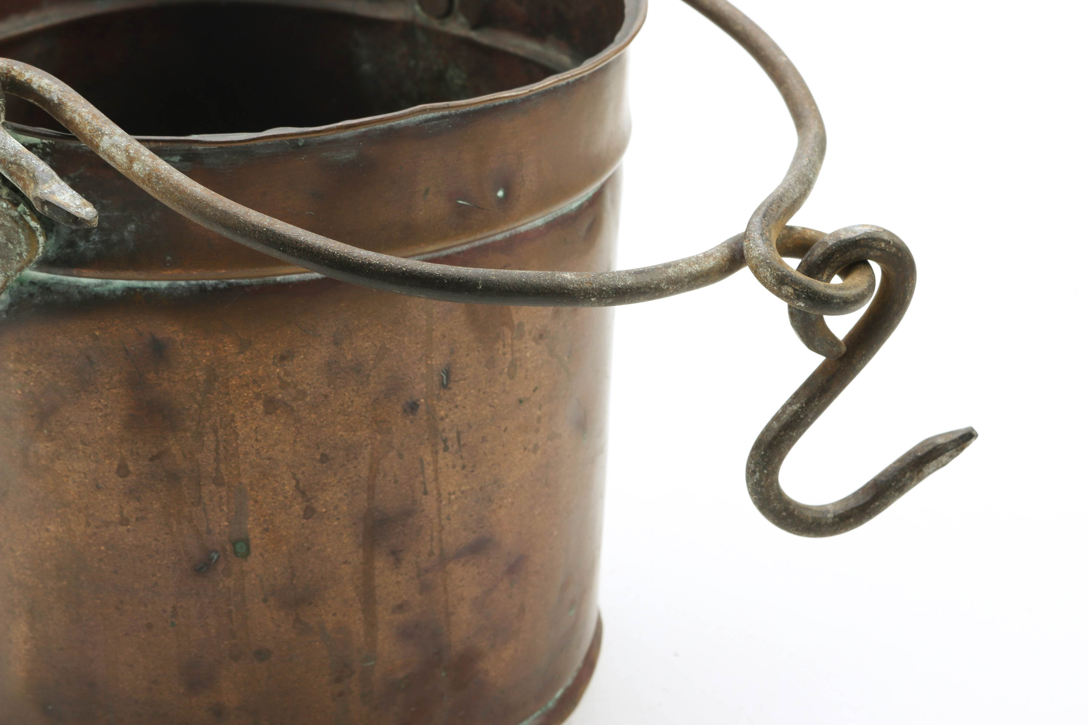 Rustic Vintage Copper Pots