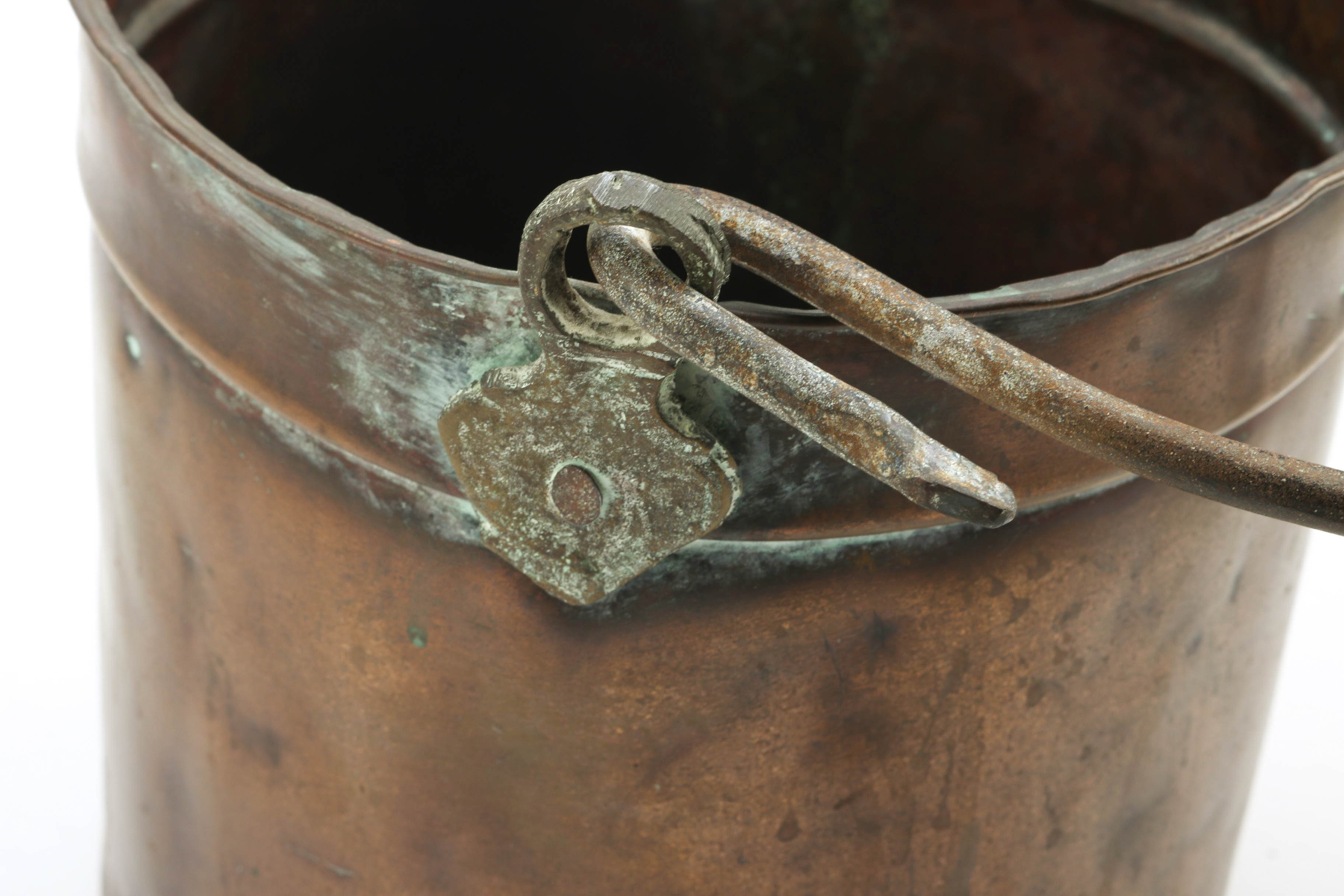 Rustic Vintage Copper Pots