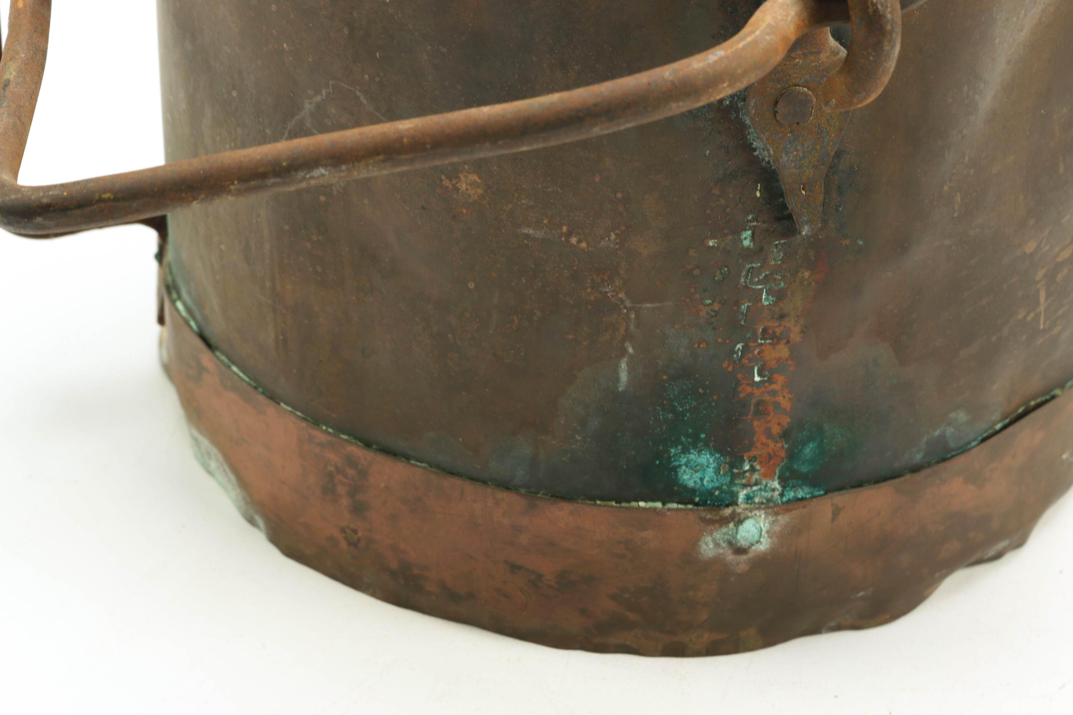 Rustic Vintage Copper Pots