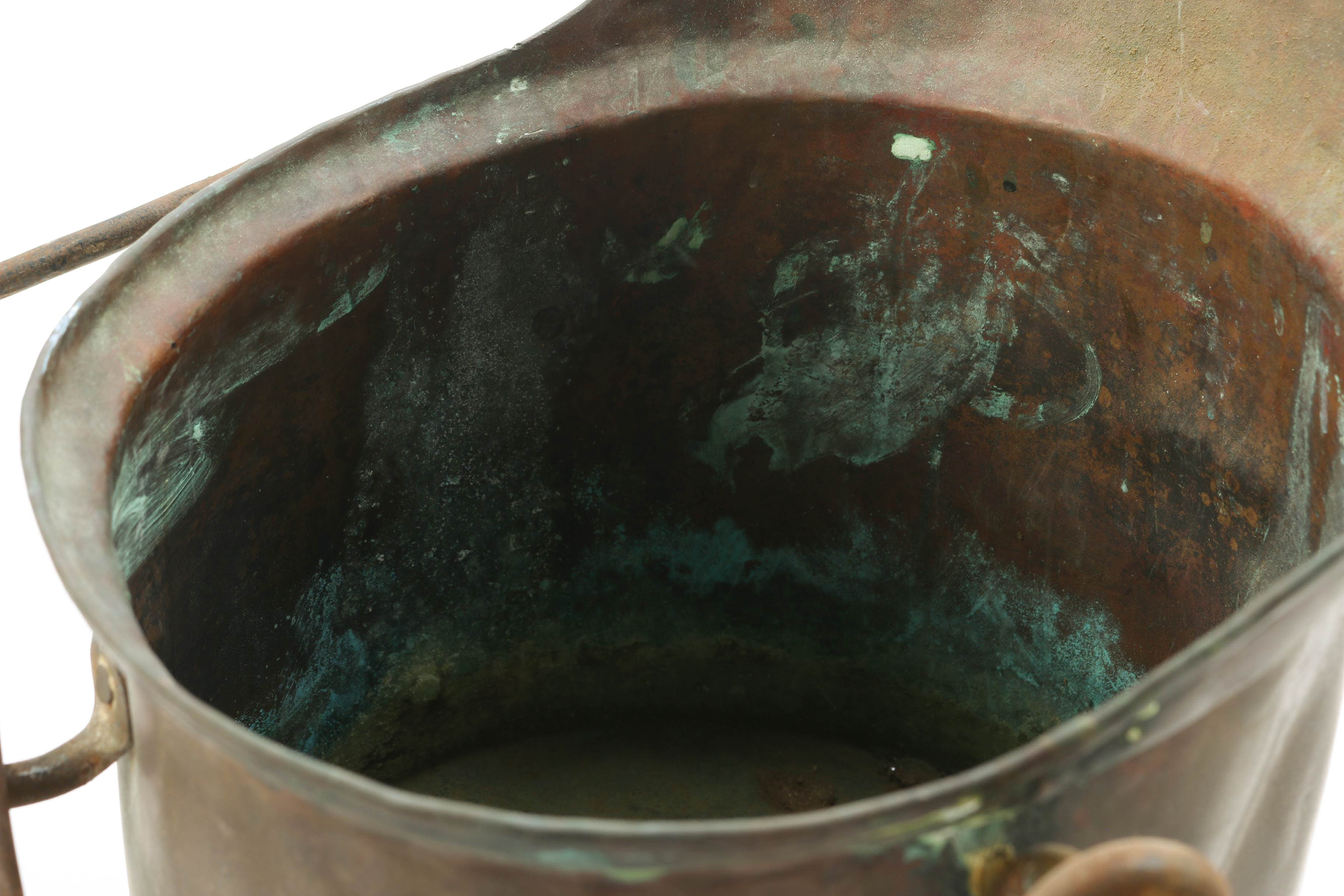 Rustic Vintage Copper Pots