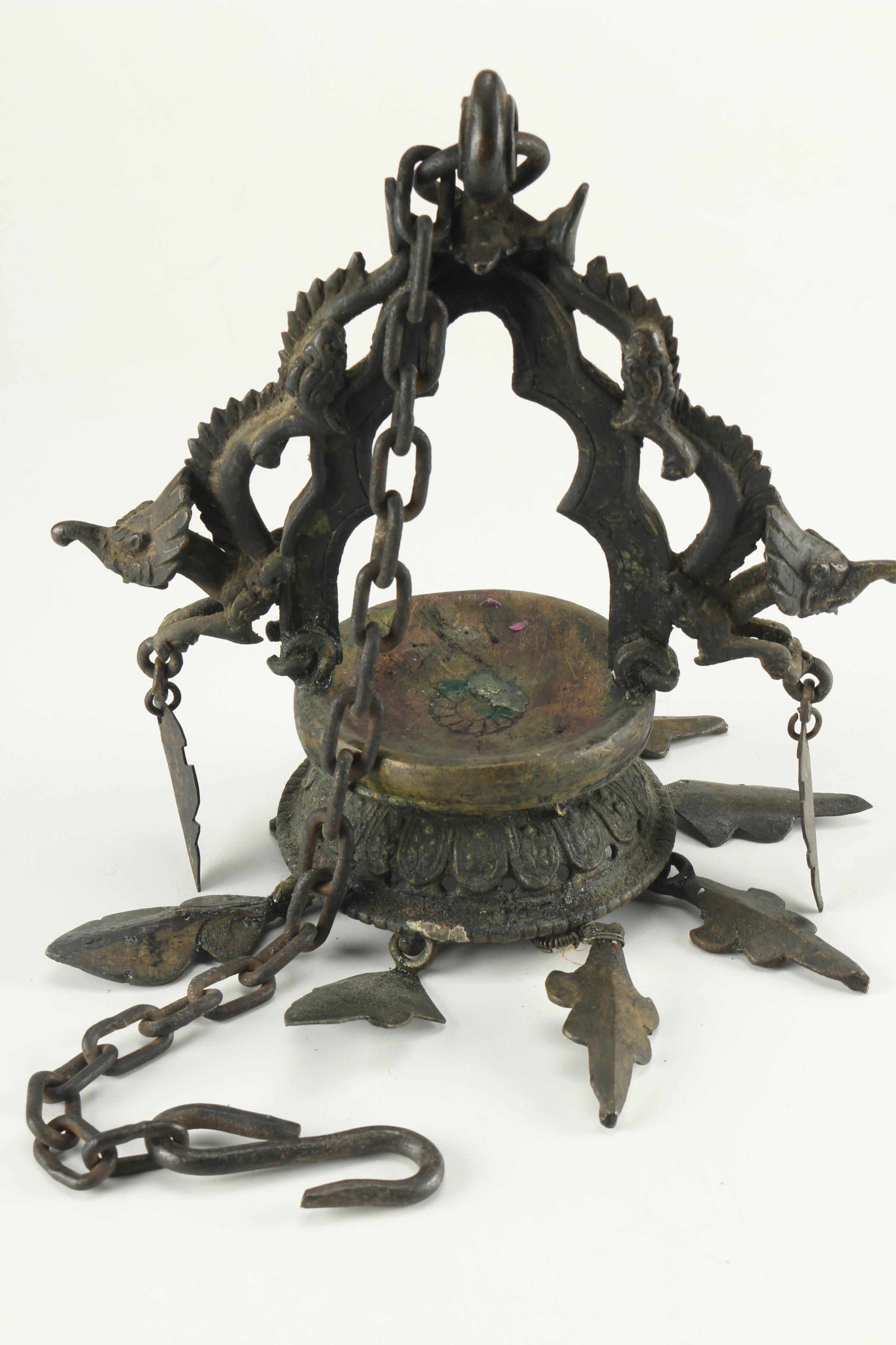 Hanging Wrought Iron Candle Holder