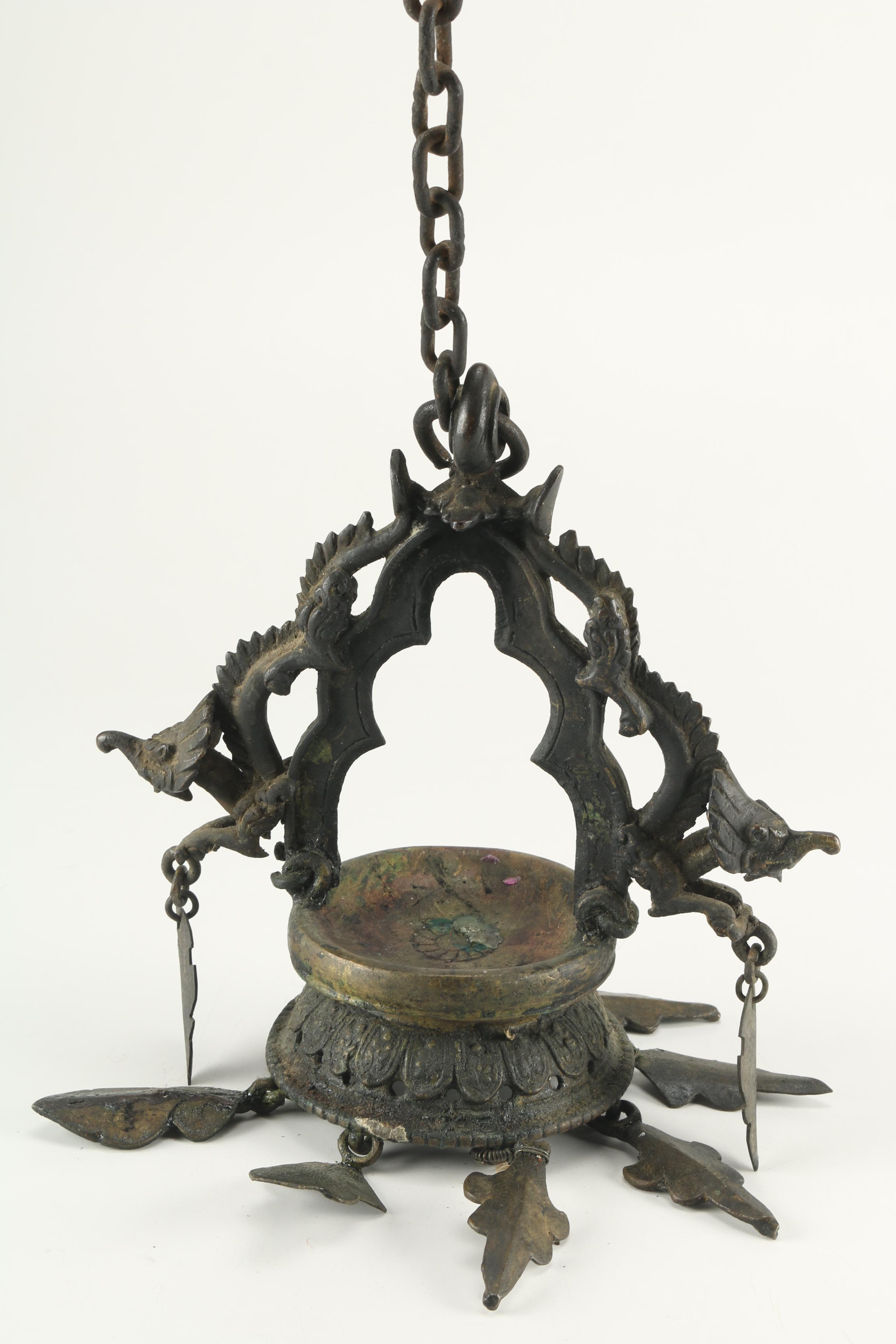 Hanging Wrought Iron Candle Holder