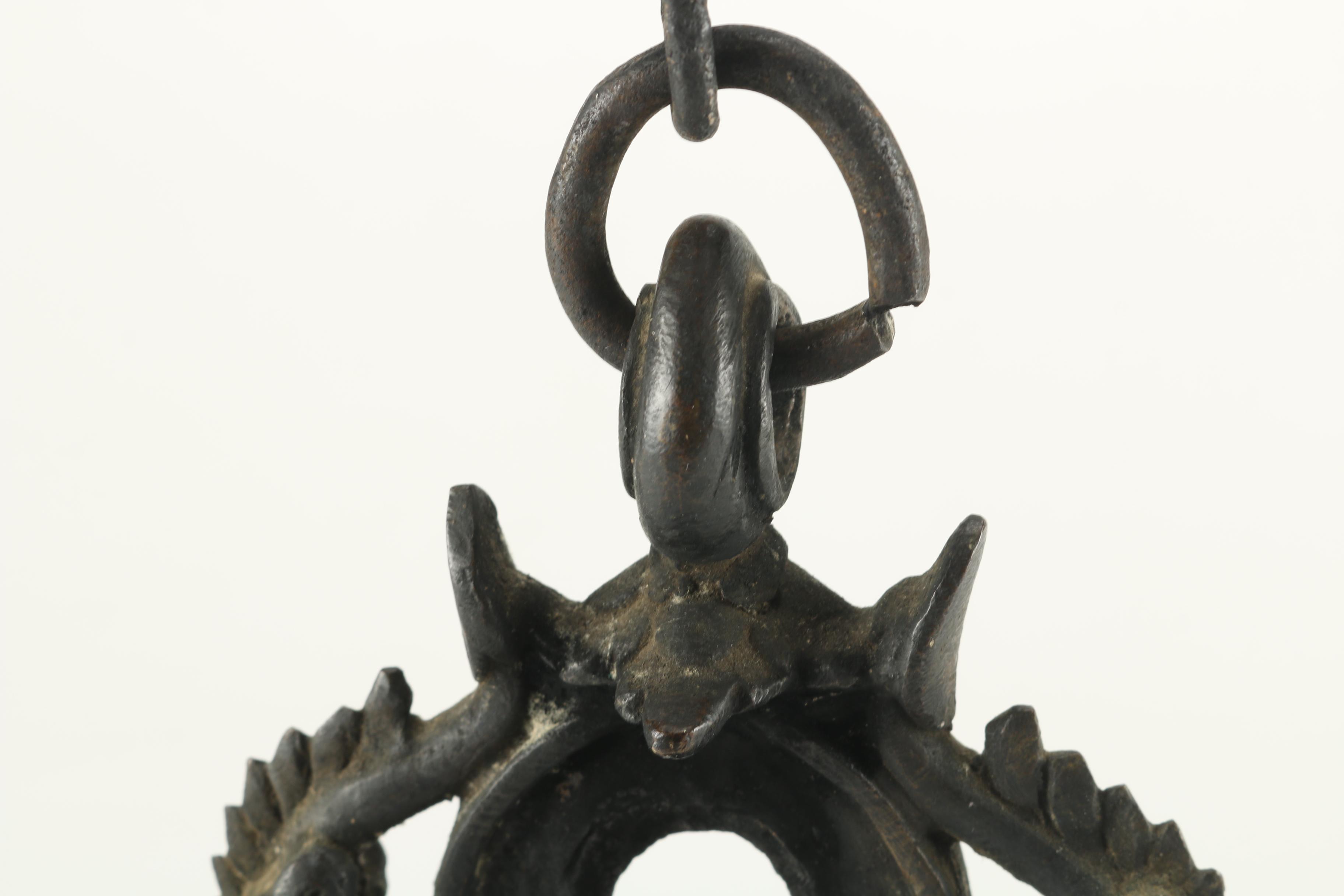 Hanging Wrought Iron Candle Holder