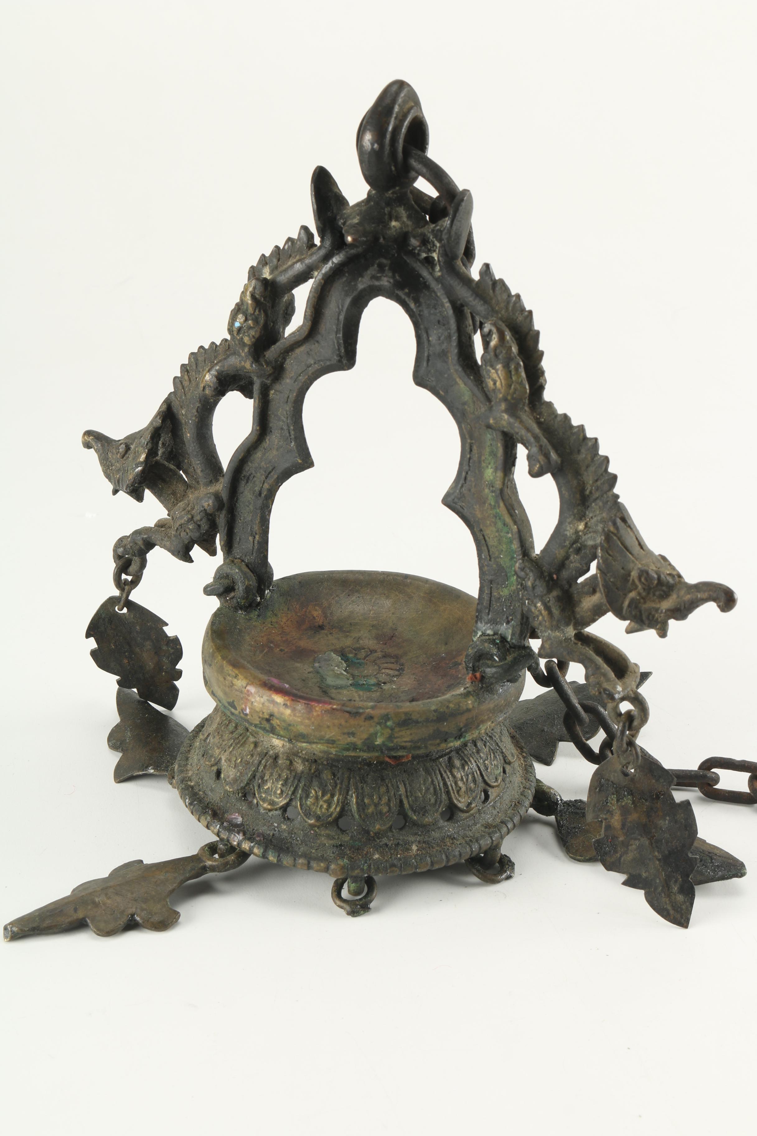 Hanging Wrought Iron Candle Holder