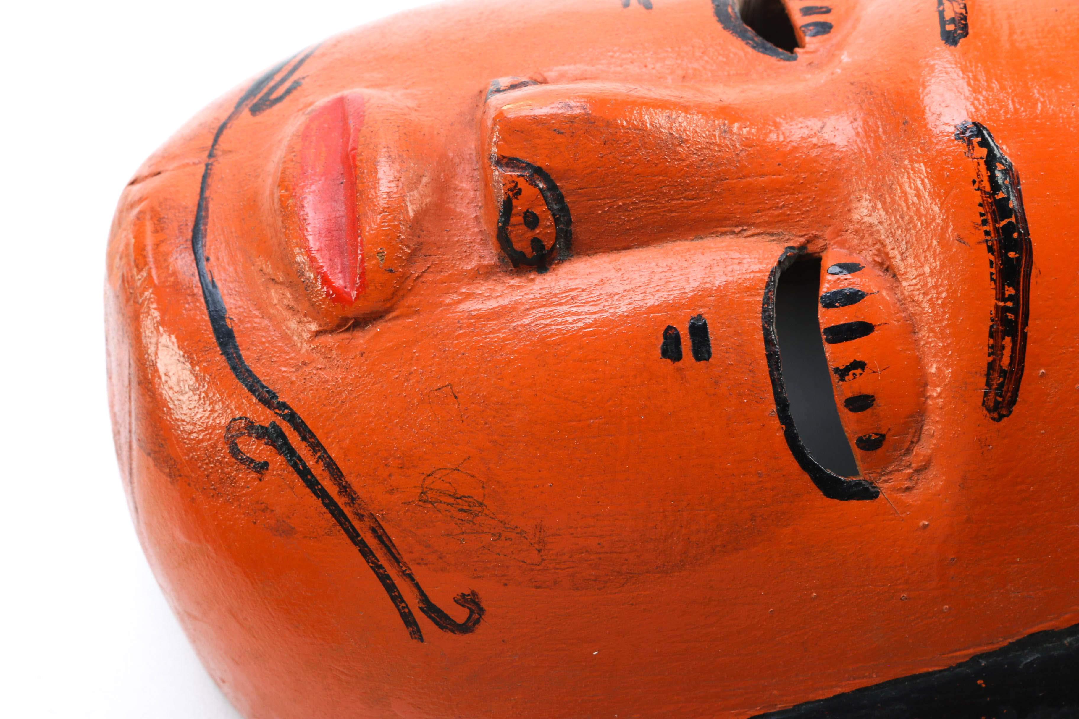 Wooden Double Face Dance Mask