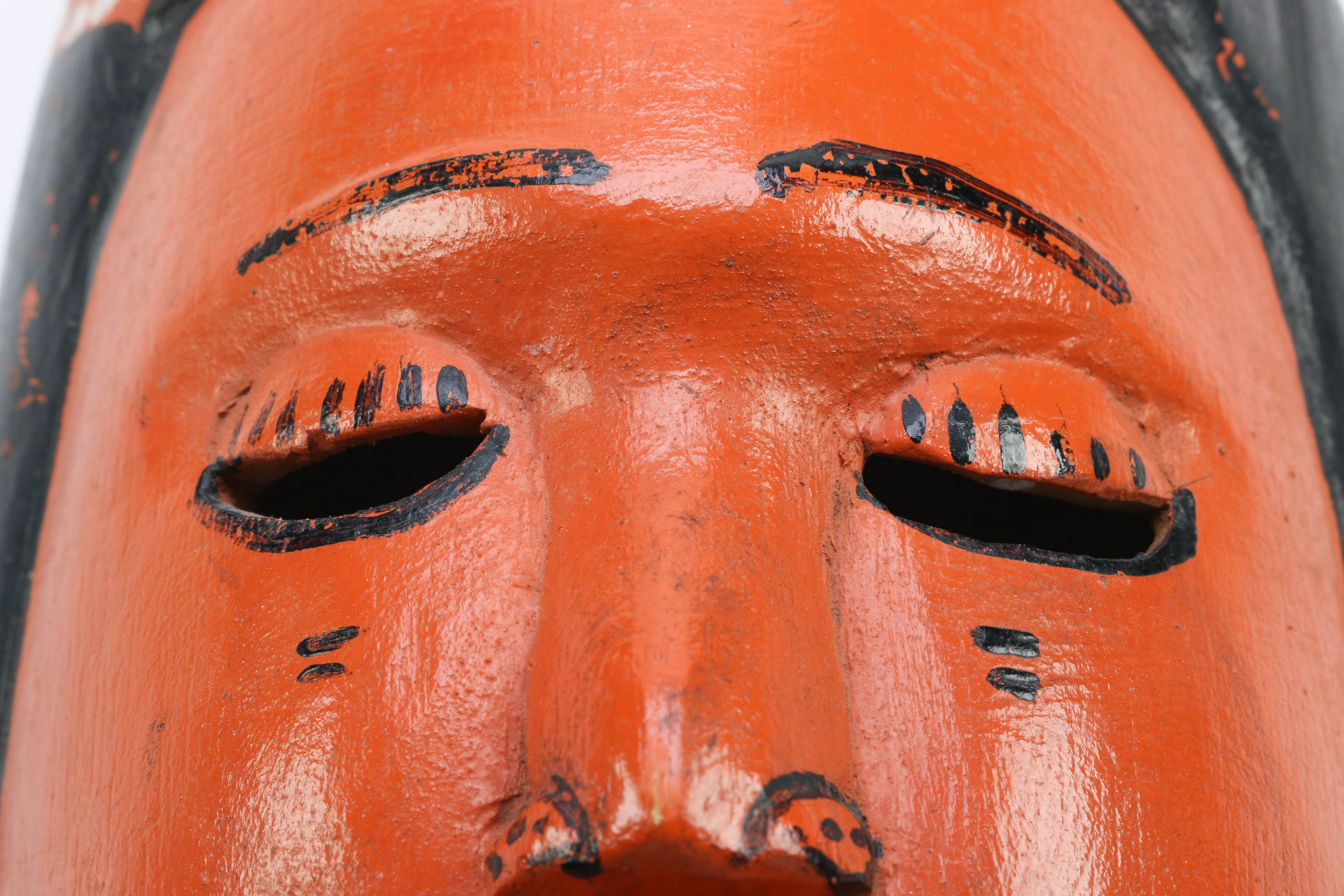 Wooden Double Face Dance Mask