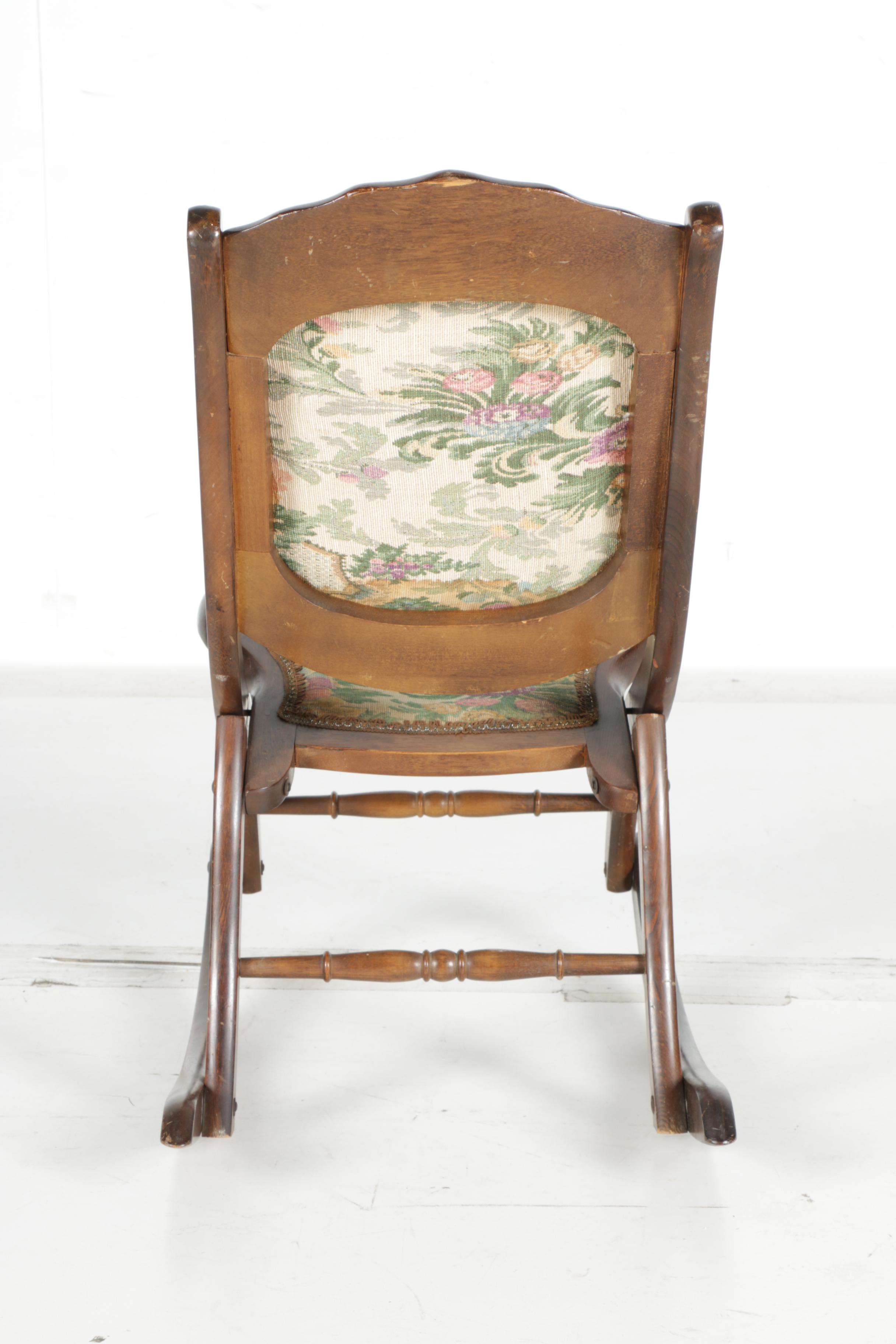 Victorian Style Folding Rocking Chair