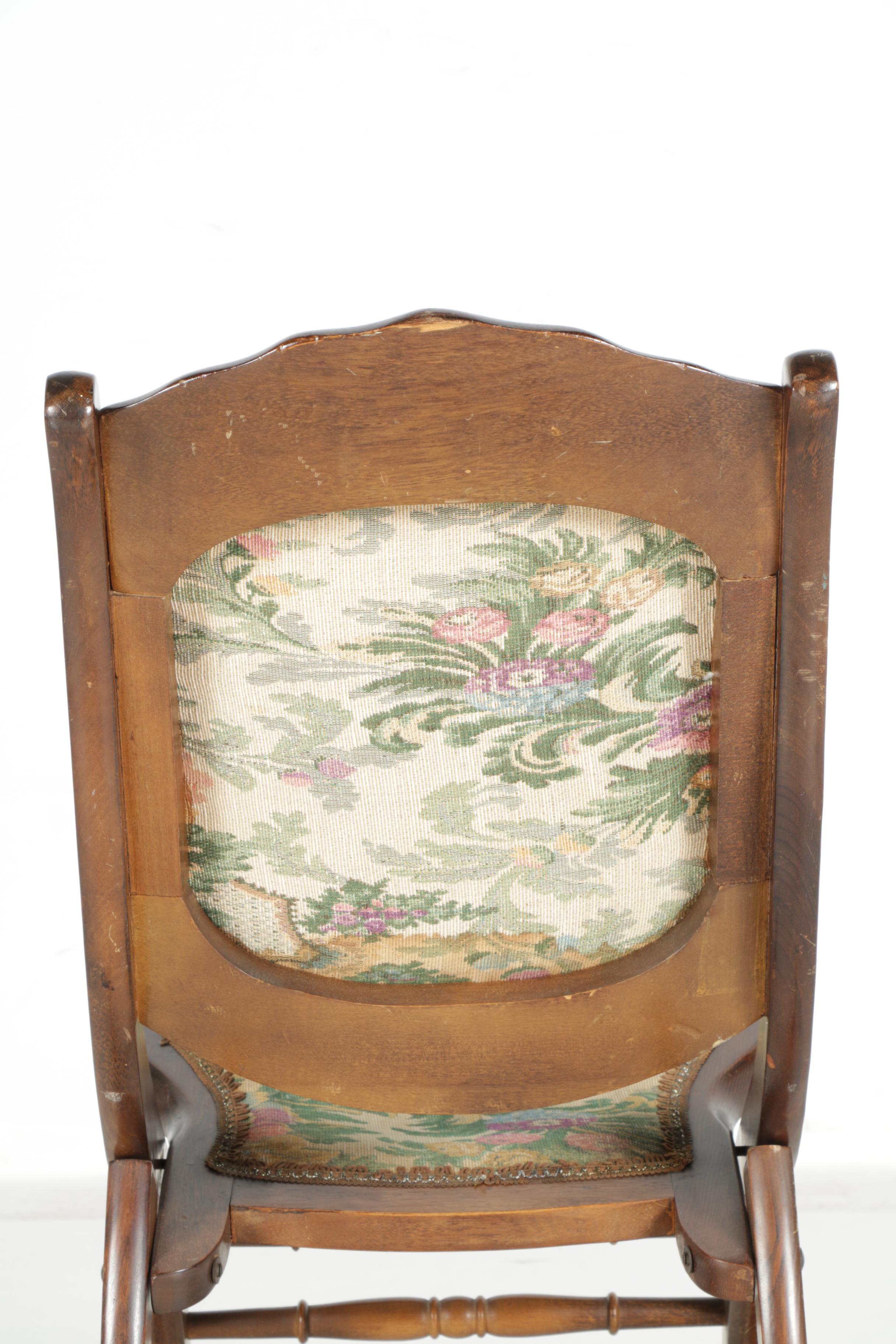 Victorian Style Folding Rocking Chair