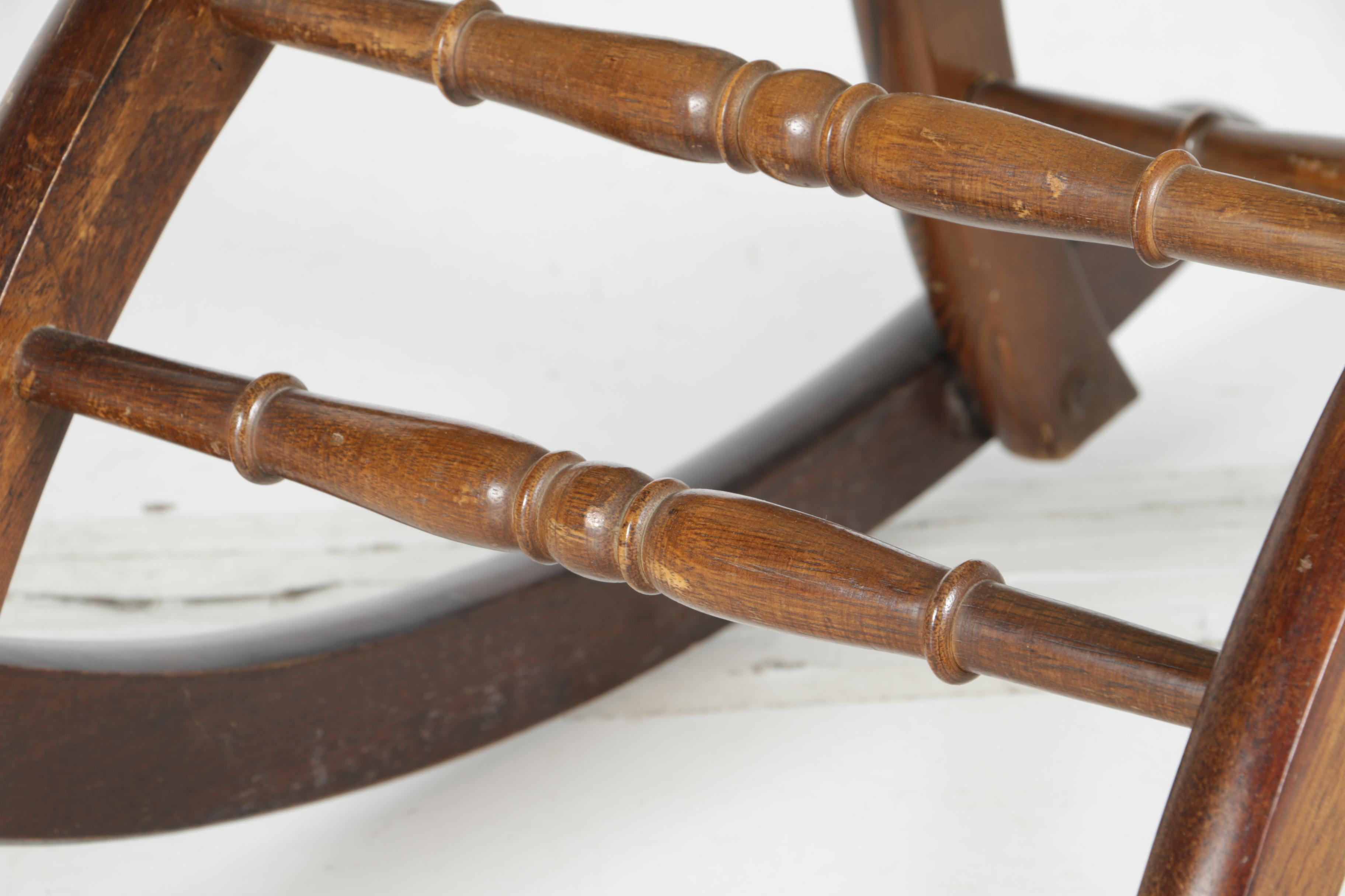 Victorian Style Folding Rocking Chair