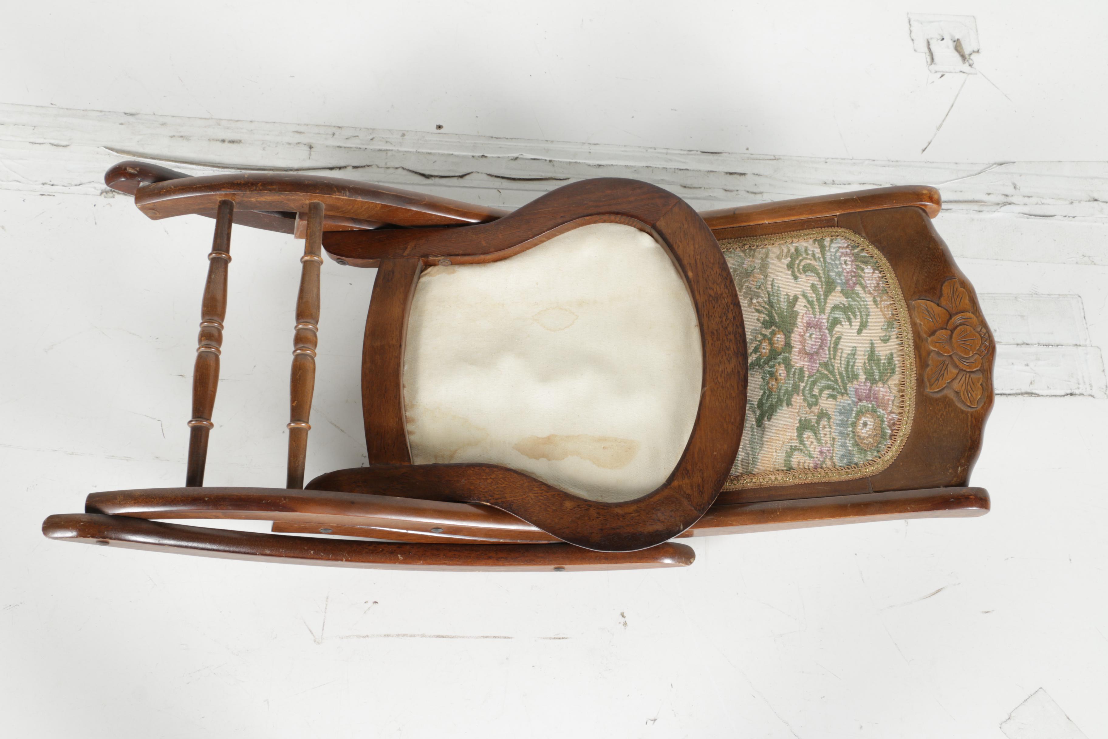 Victorian Style Folding Rocking Chair