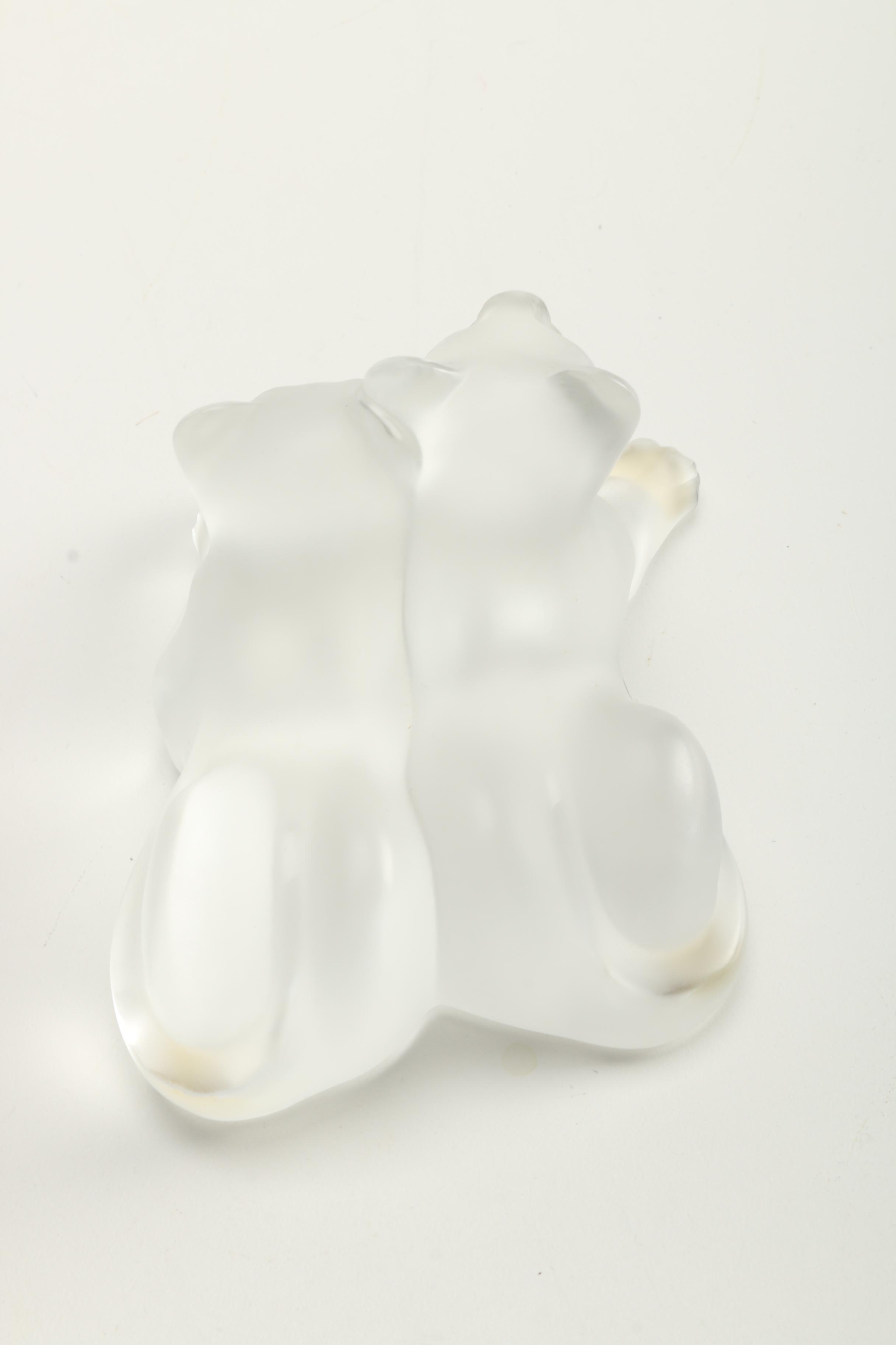 Lalique Crystal "Lion Cubs" Figurine