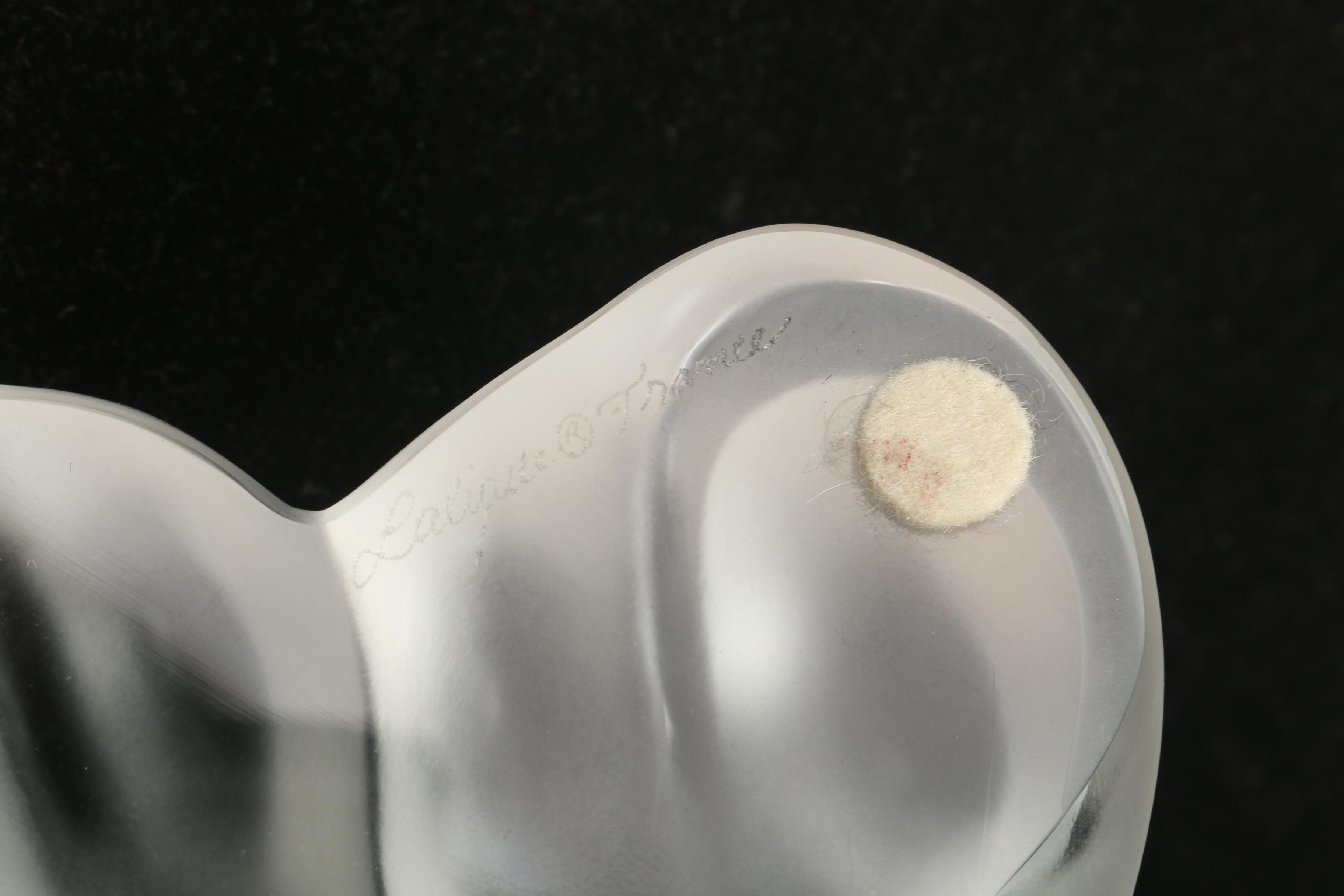 Lalique Crystal "Lion Cubs" Figurine