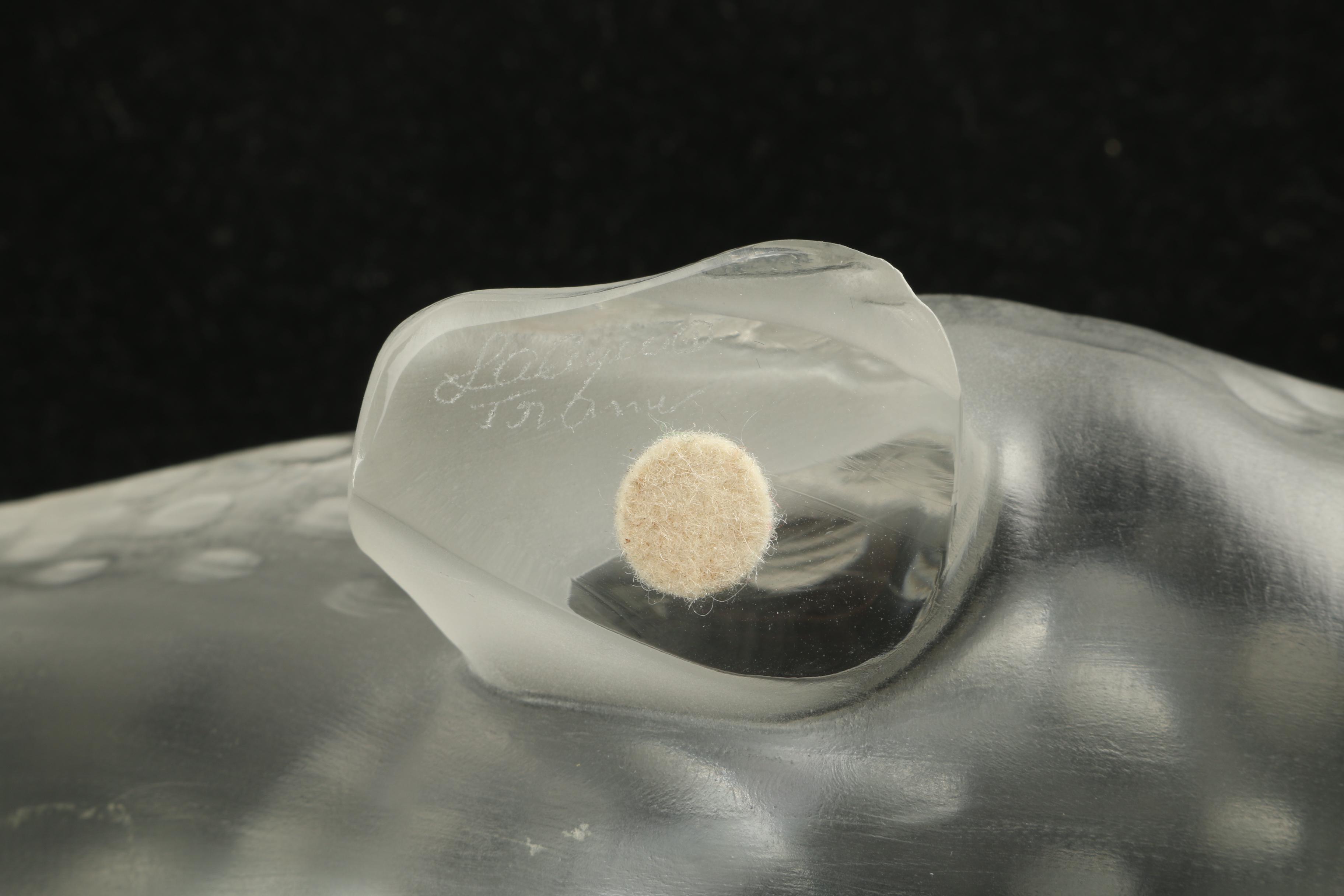 Lalique Crystal Leopard Figurine