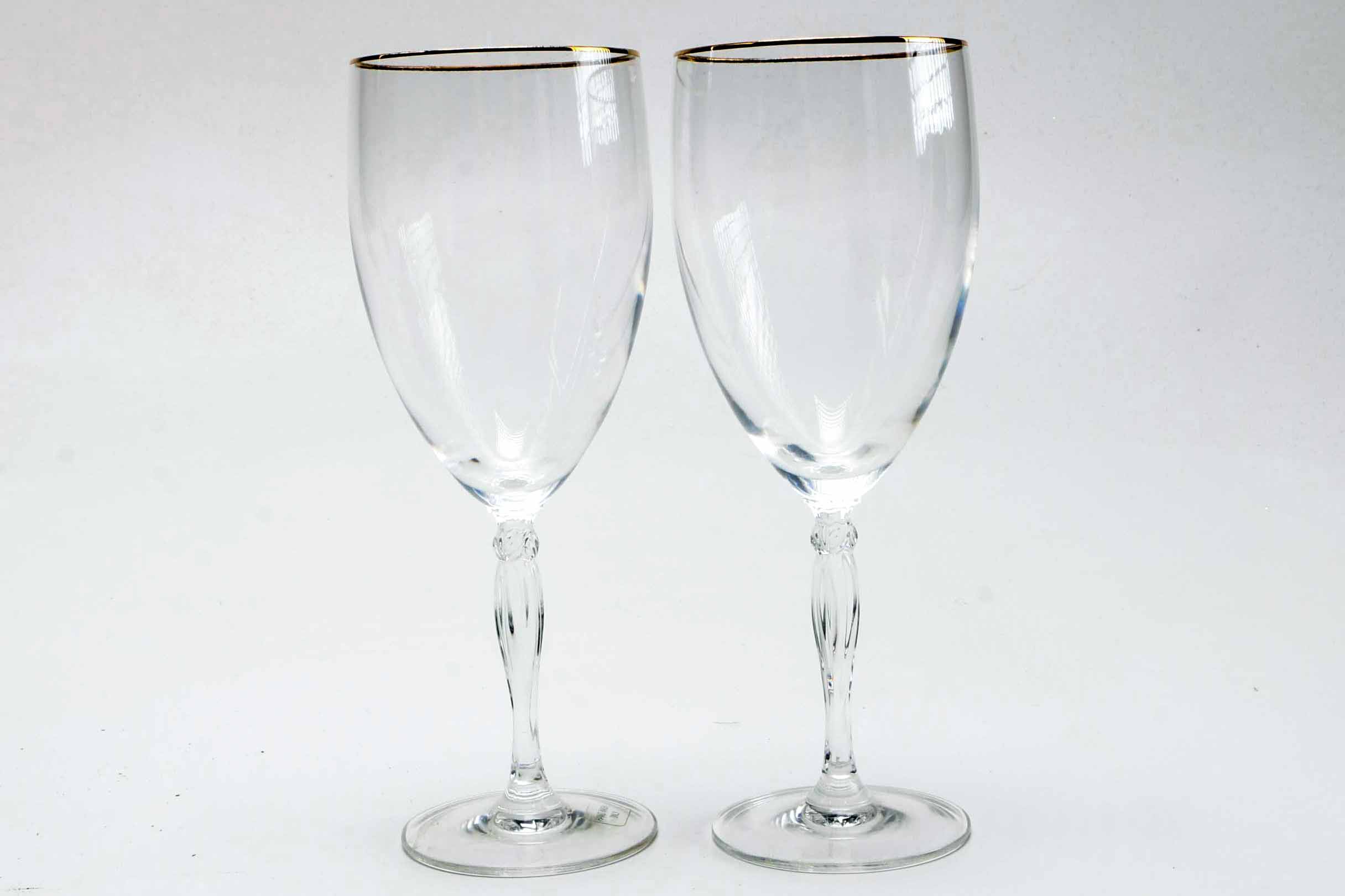 Collection of Gilt Rimmed Wine Glasses